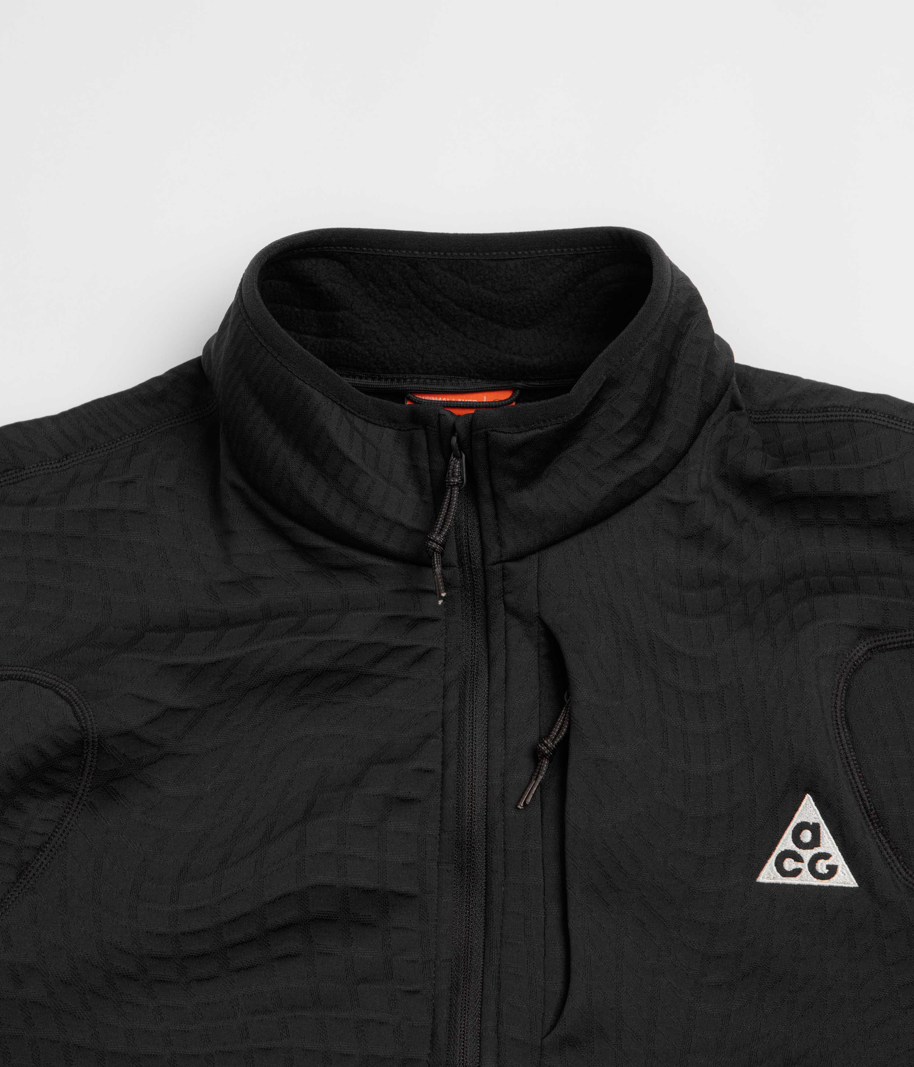 Nike ACG Wolf Grid 1/2 Zip Sweatshirt - Black / Summit White