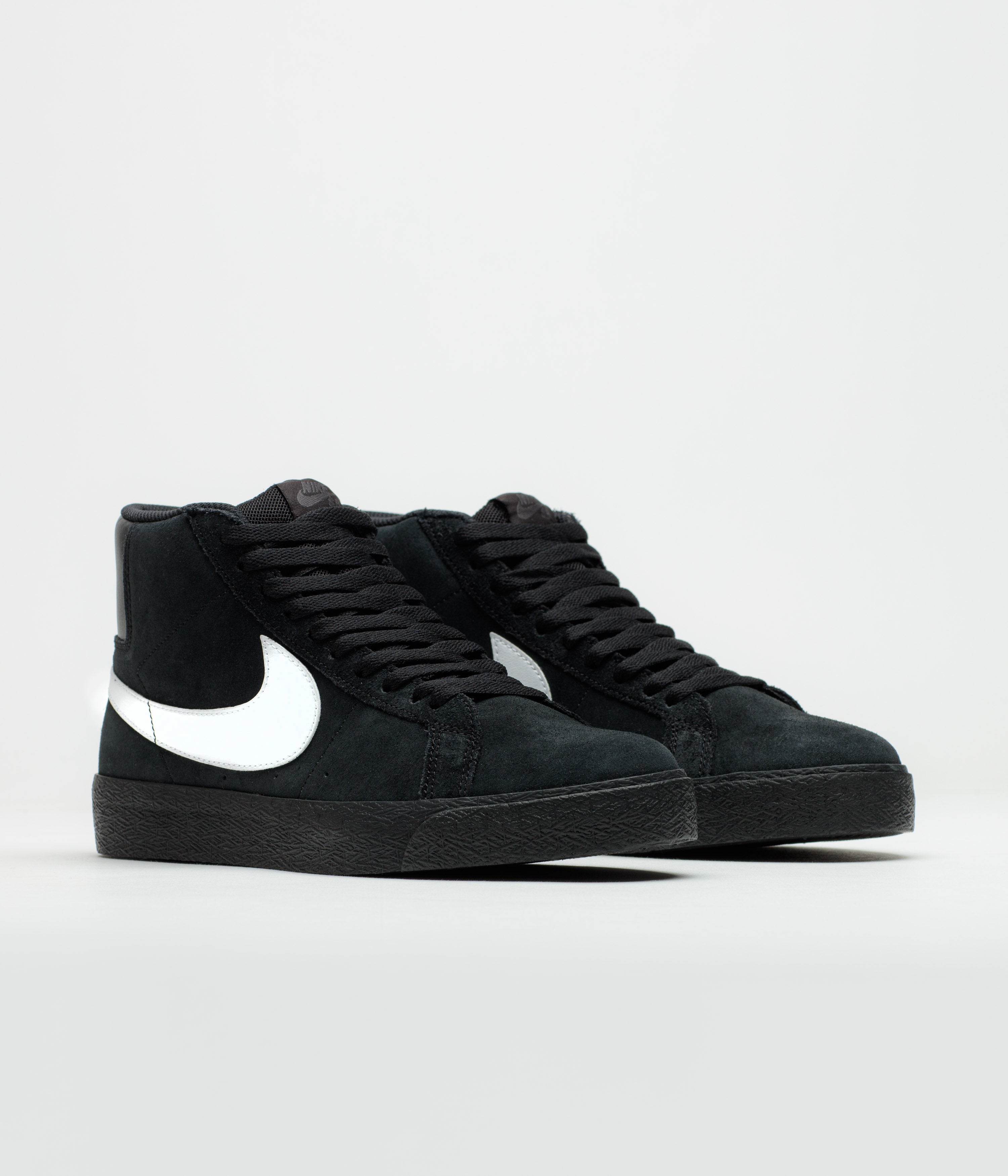 Nike SB Blazer Mid Shoes - Black / White - Black - Black