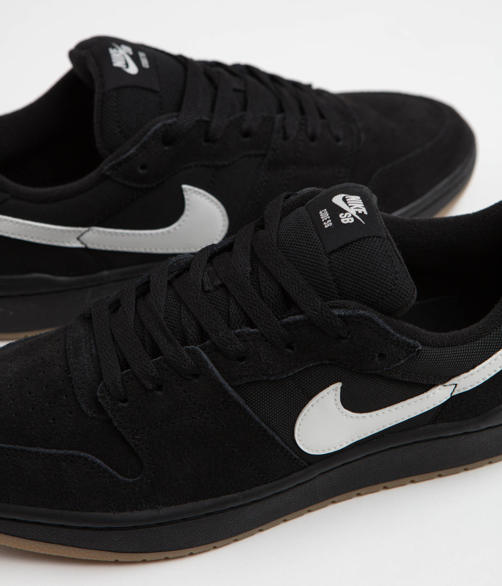 Nike SB Code 58 Shoes - Black / Summit White - Black - Gum Light Brown