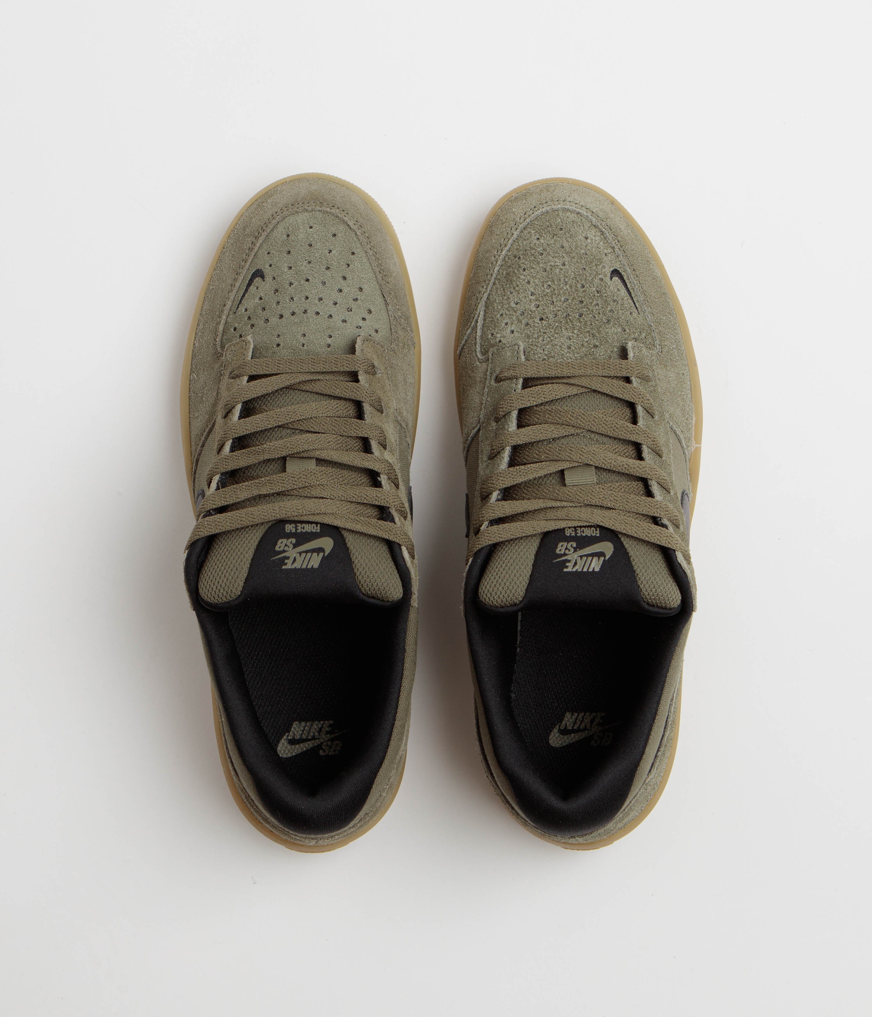 Nike SB Force 58 Shoes - Medium Olive / Black - Medium Olive