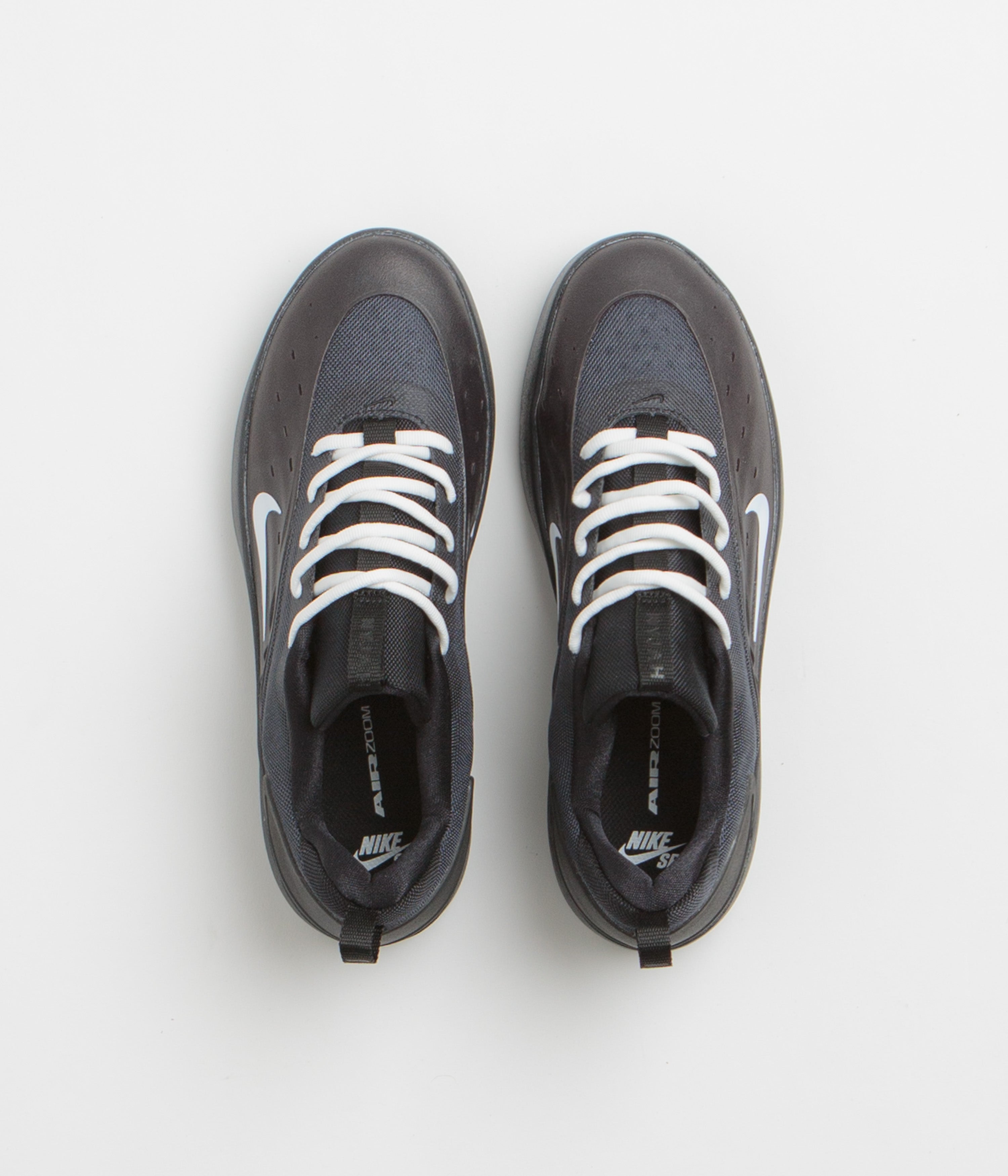 Nike SB Nyjah 4 Shoes - Black / White - Black - White