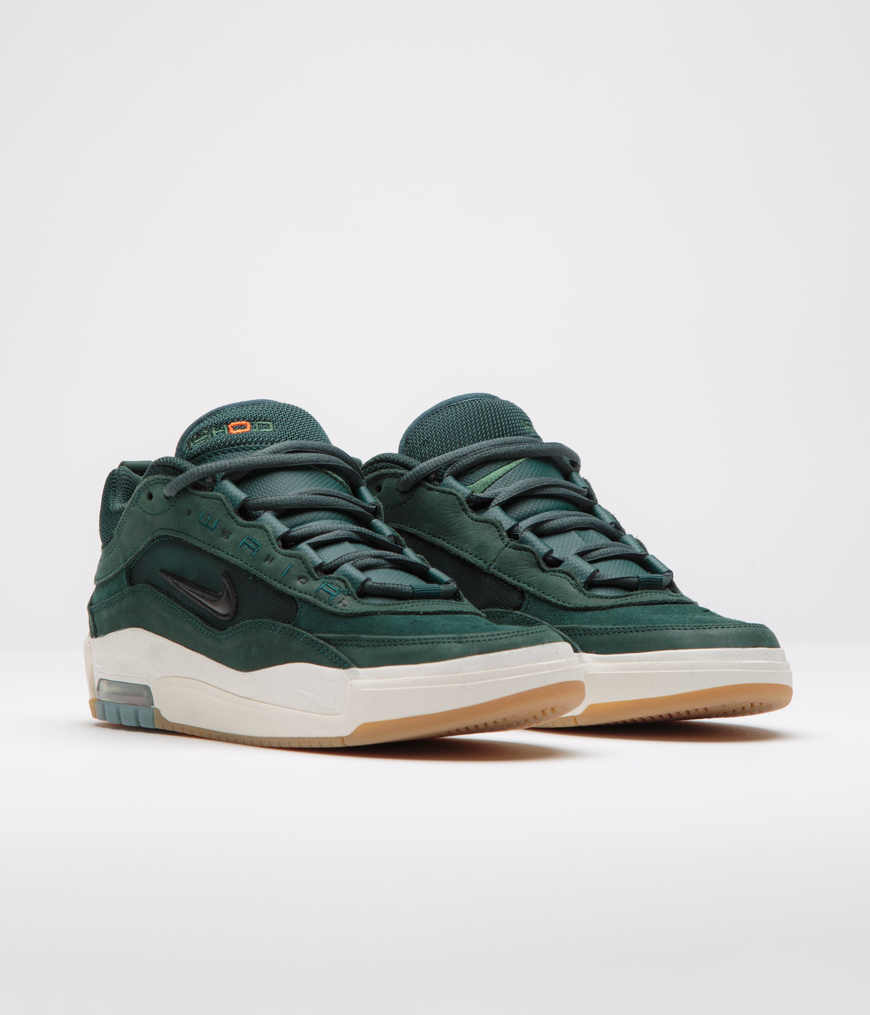 Nike SB Orange Label Air Max Ishod Shoes - Deep Fir / Black - Fir - Sail