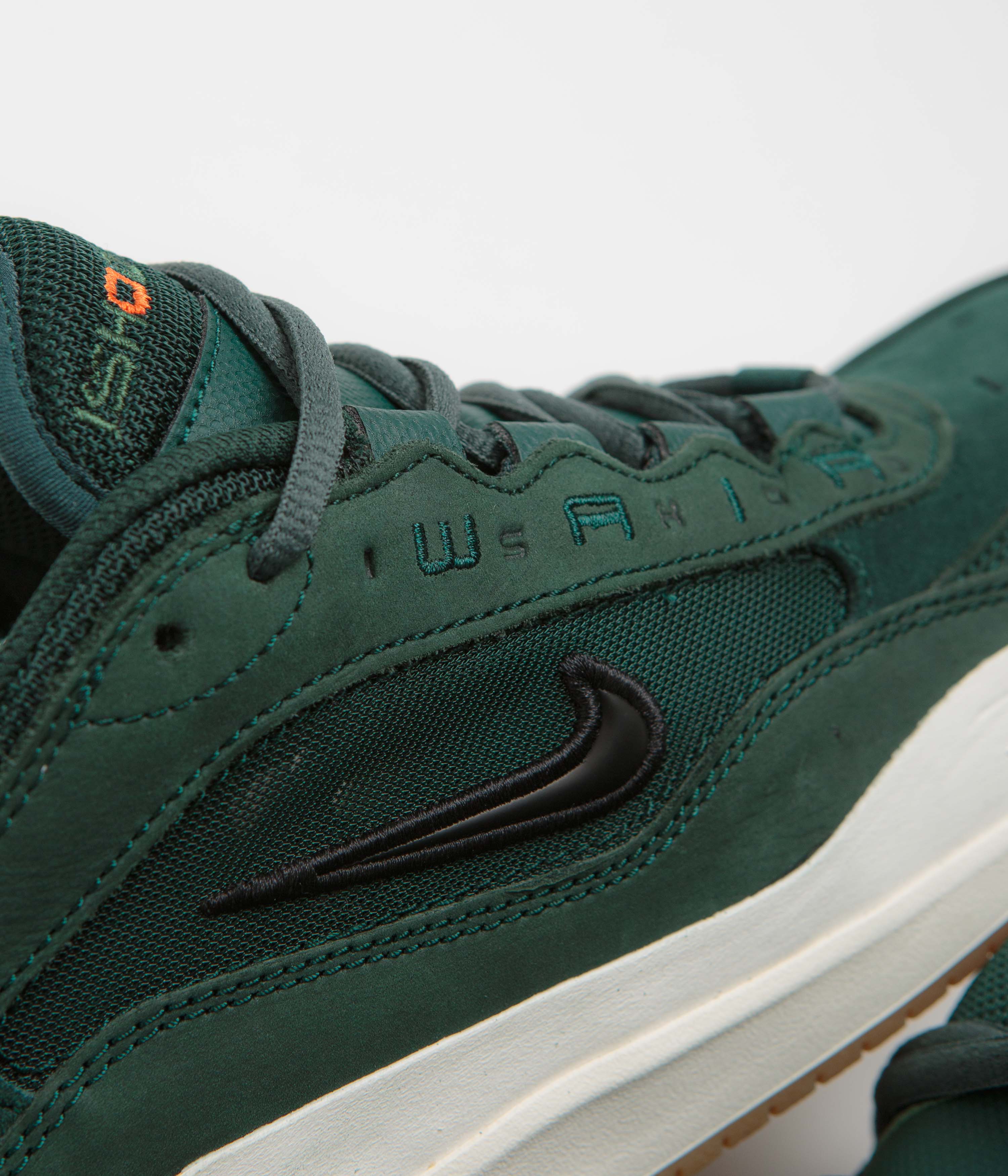 Nike SB Orange Label Air Max Ishod Shoes - Deep Fir / Black - Fir - Sail