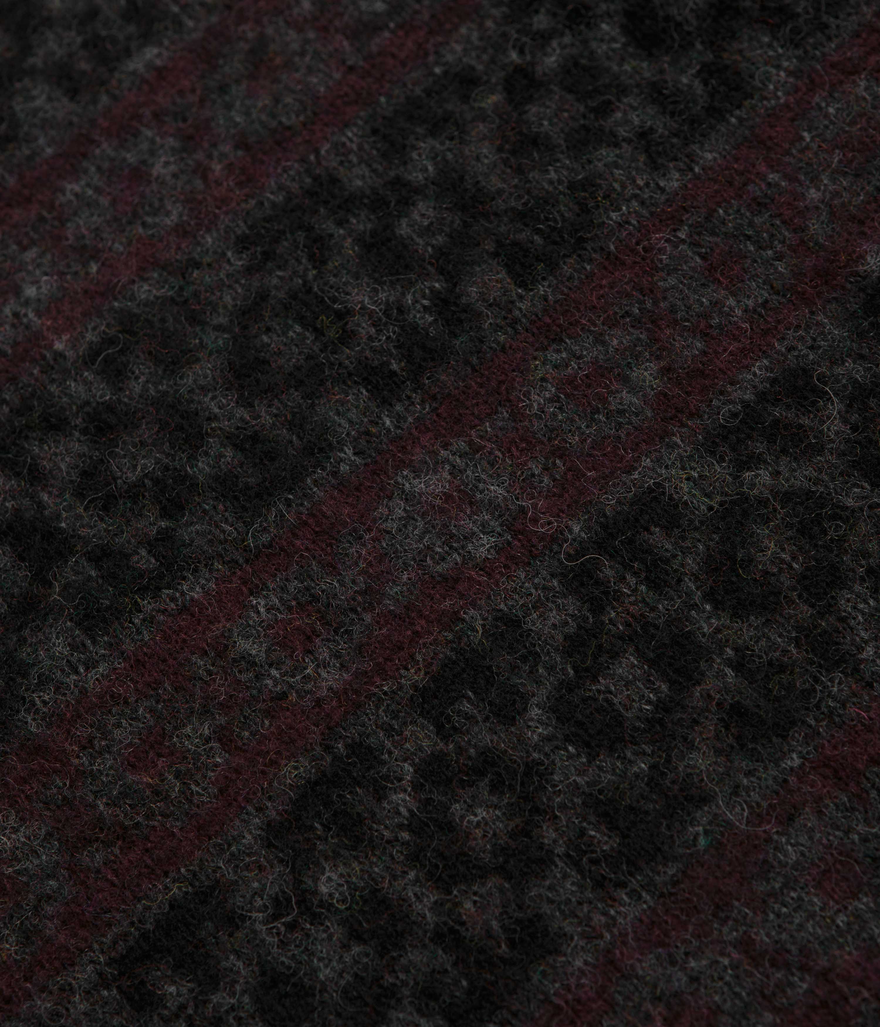 Norse Projects Jonas Scottish Lambswool Fair Isle Sweatshirt - Charcoal Grey