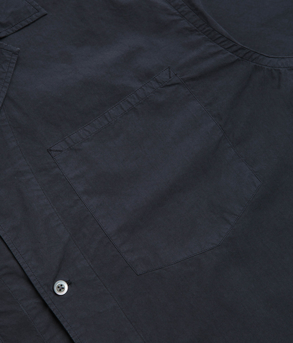Norse Projects Mols Tencel Short Sleeve Shirt - Dark Navy