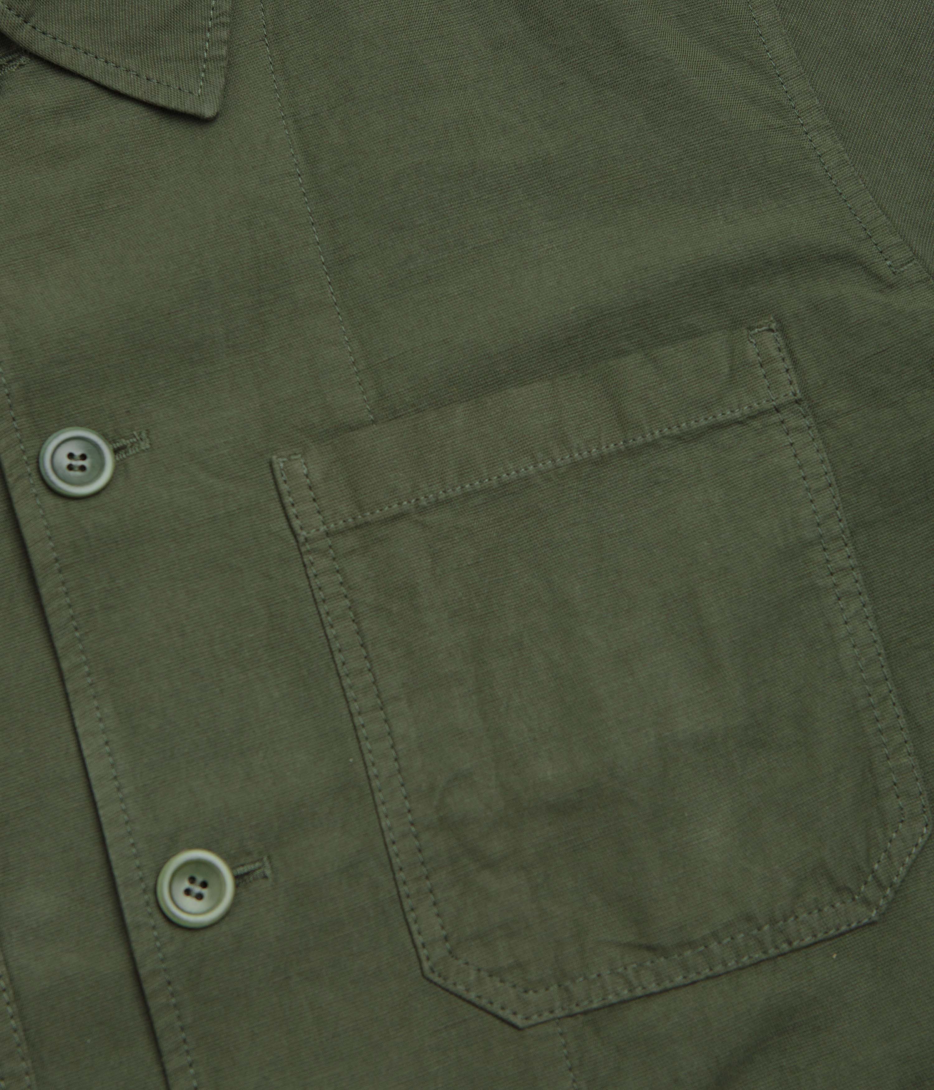 Norse Projects Tyge Cotton Linen Overshirt - Spruce Green