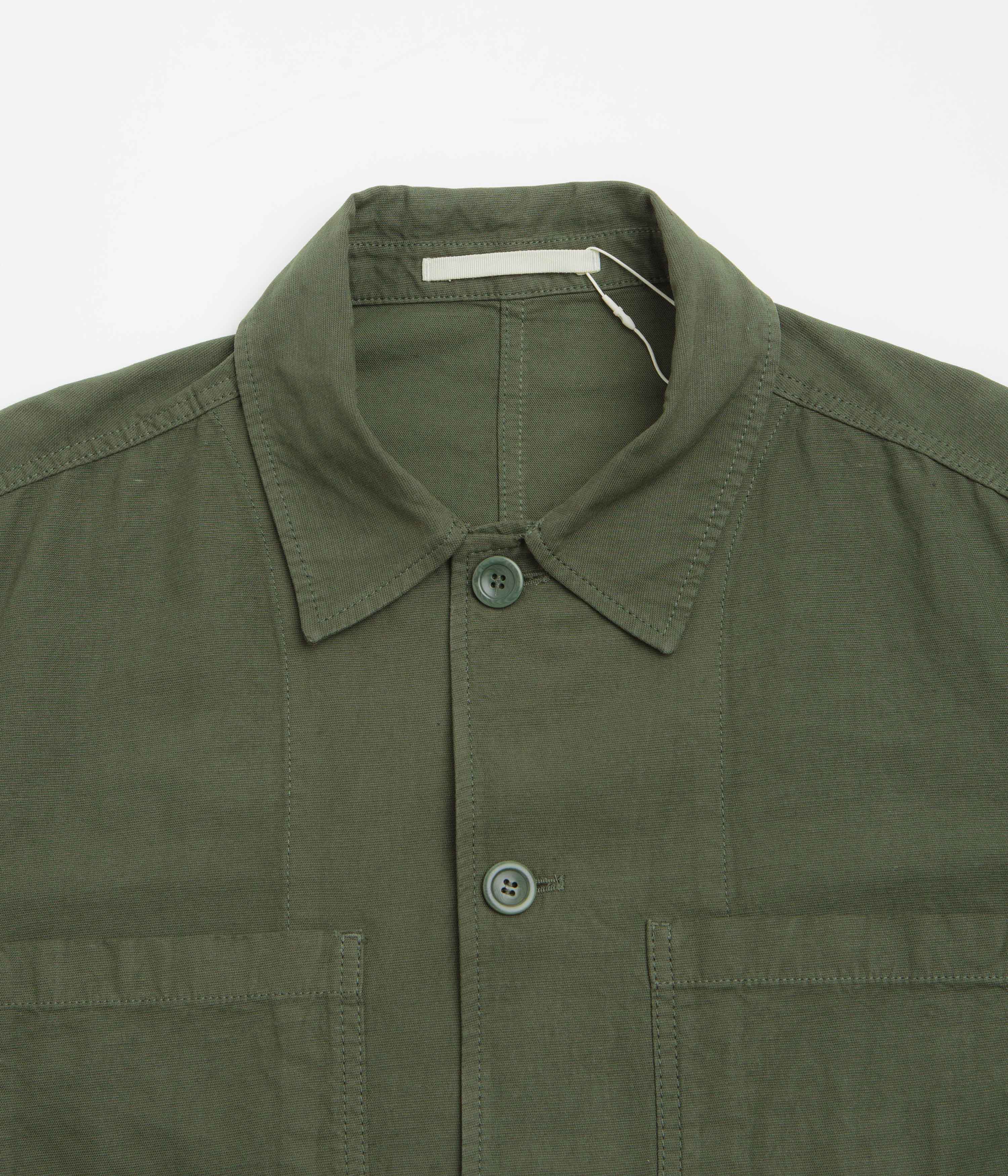 Norse Projects Tyge Cotton Linen Overshirt - Spruce Green