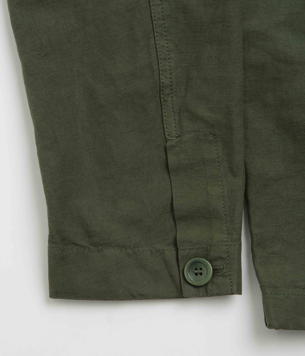 Norse Projects Tyge Cotton Linen Overshirt - Spruce Green