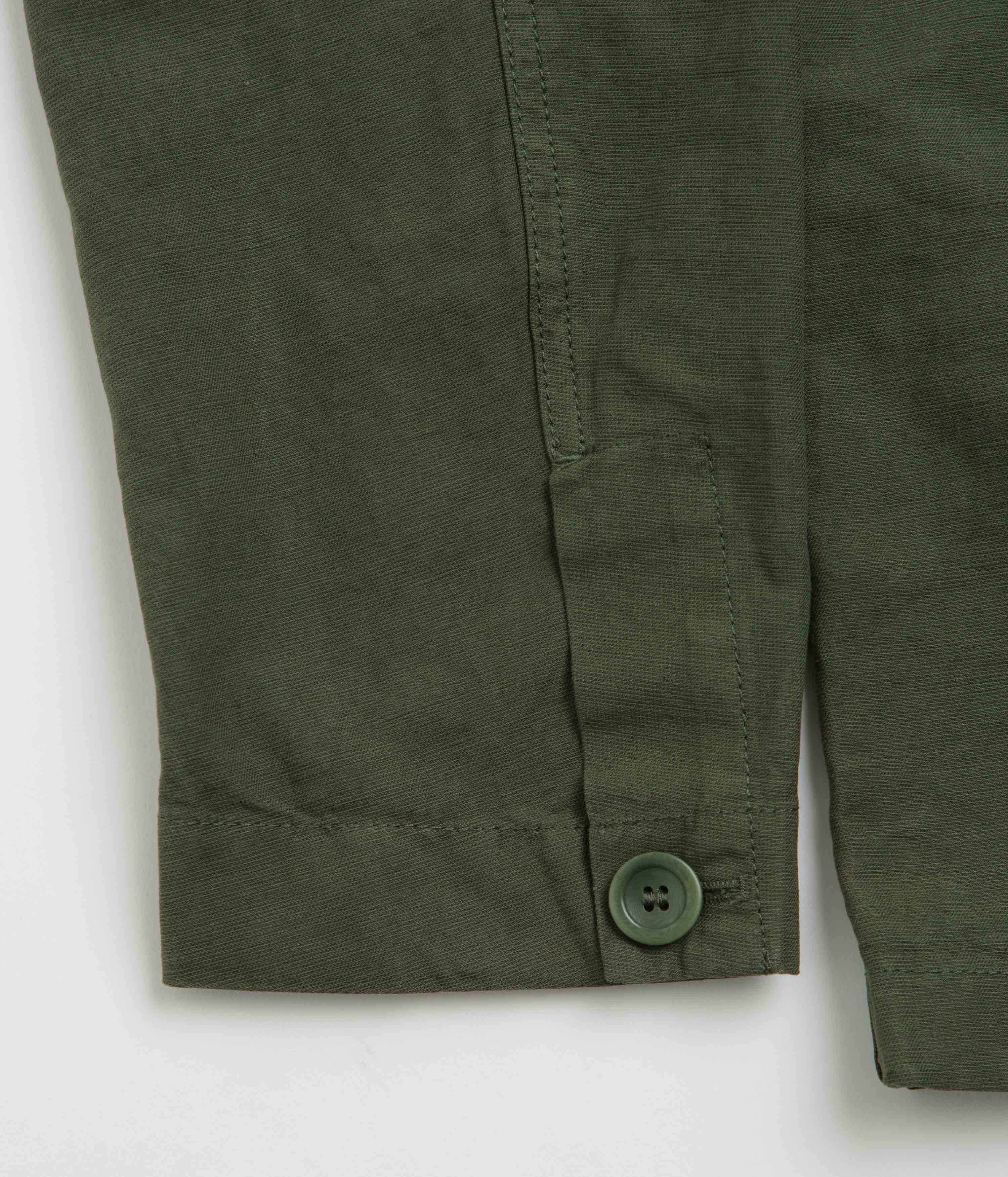 Norse Projects Tyge Cotton Linen Overshirt - Spruce Green