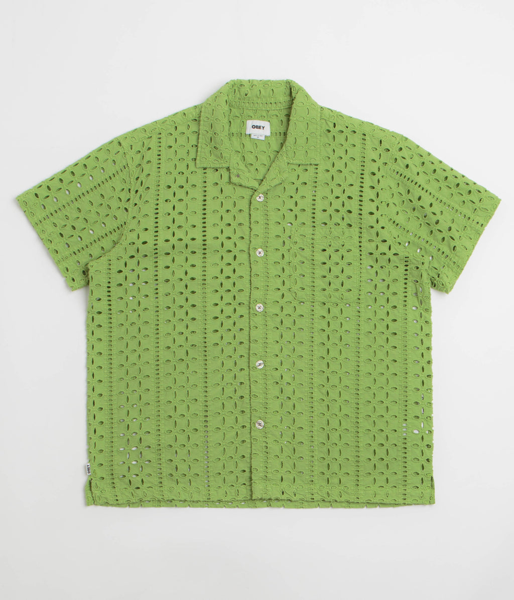 Obey Ayers Short Sleeve Shirt - Piquant Green