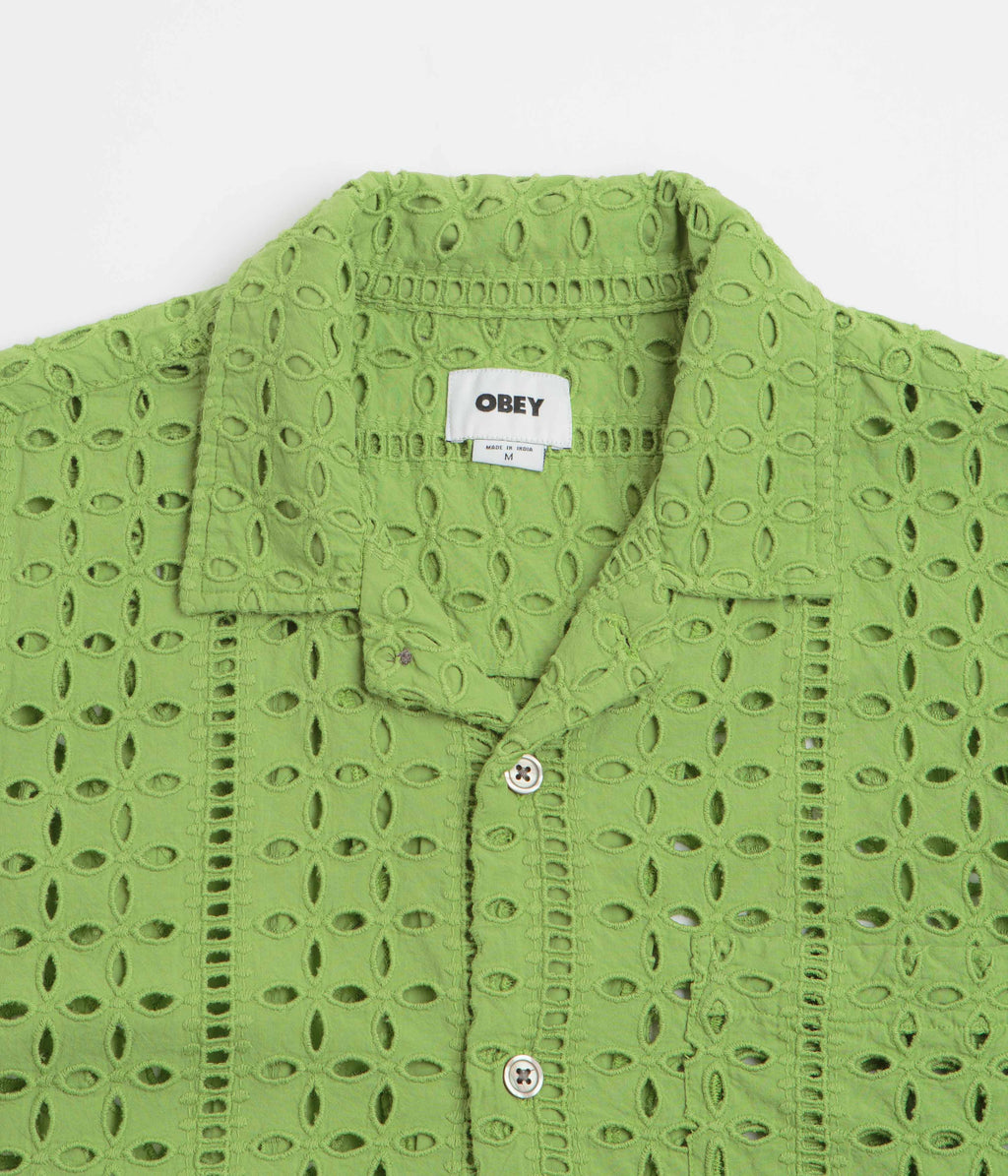 Obey Ayers Short Sleeve Shirt - Piquant Green