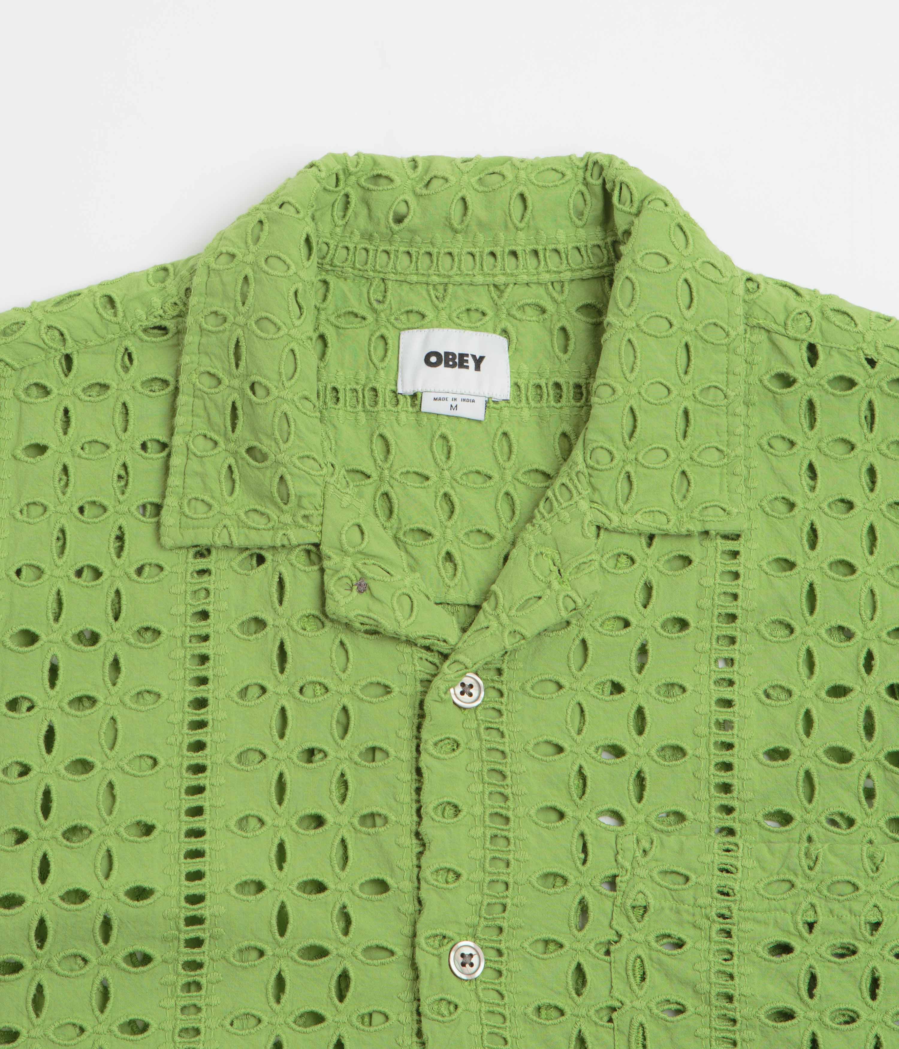 Obey Ayers Short Sleeve Shirt - Piquant Green