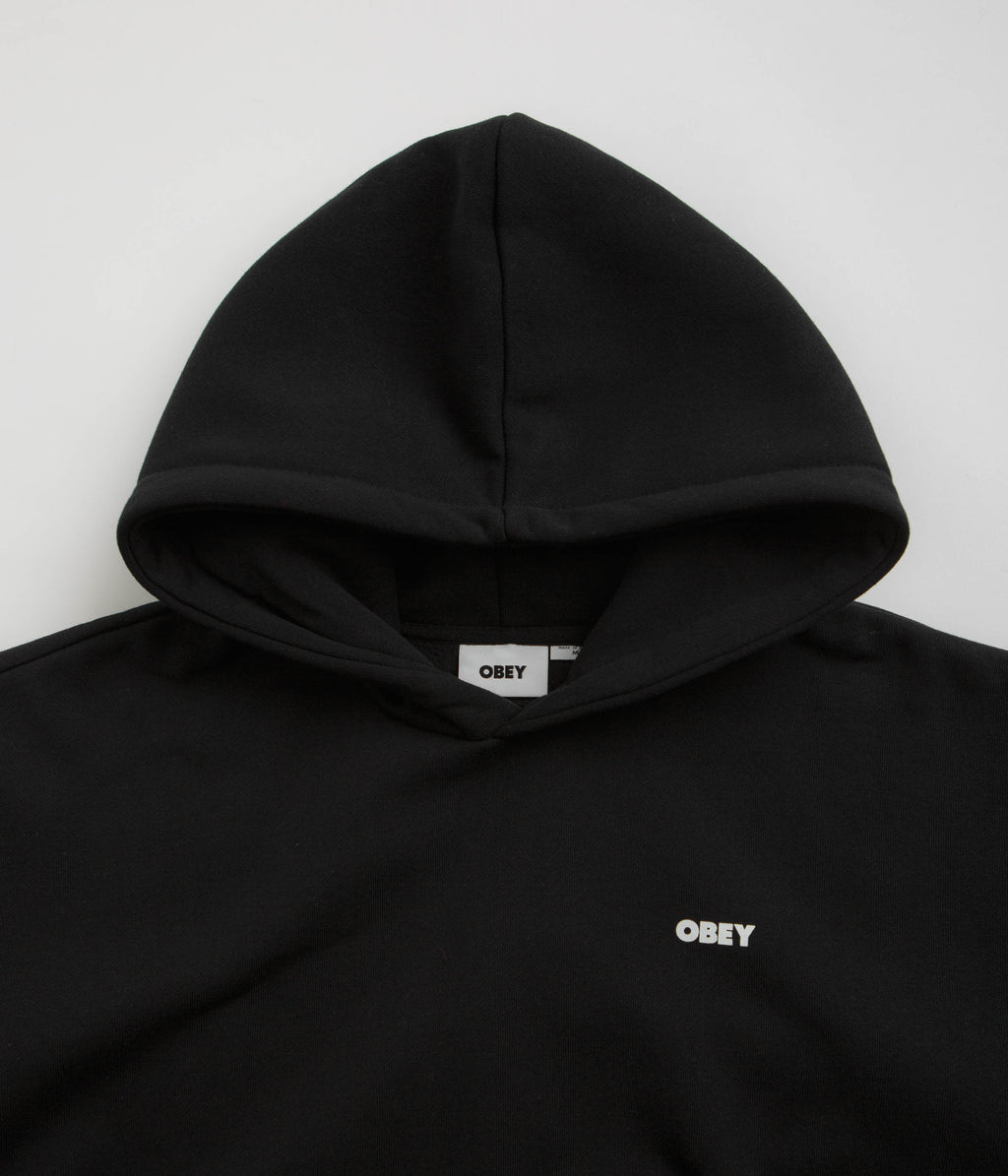 Obey Bold Icon Extra Heavy Hoodie - Black
