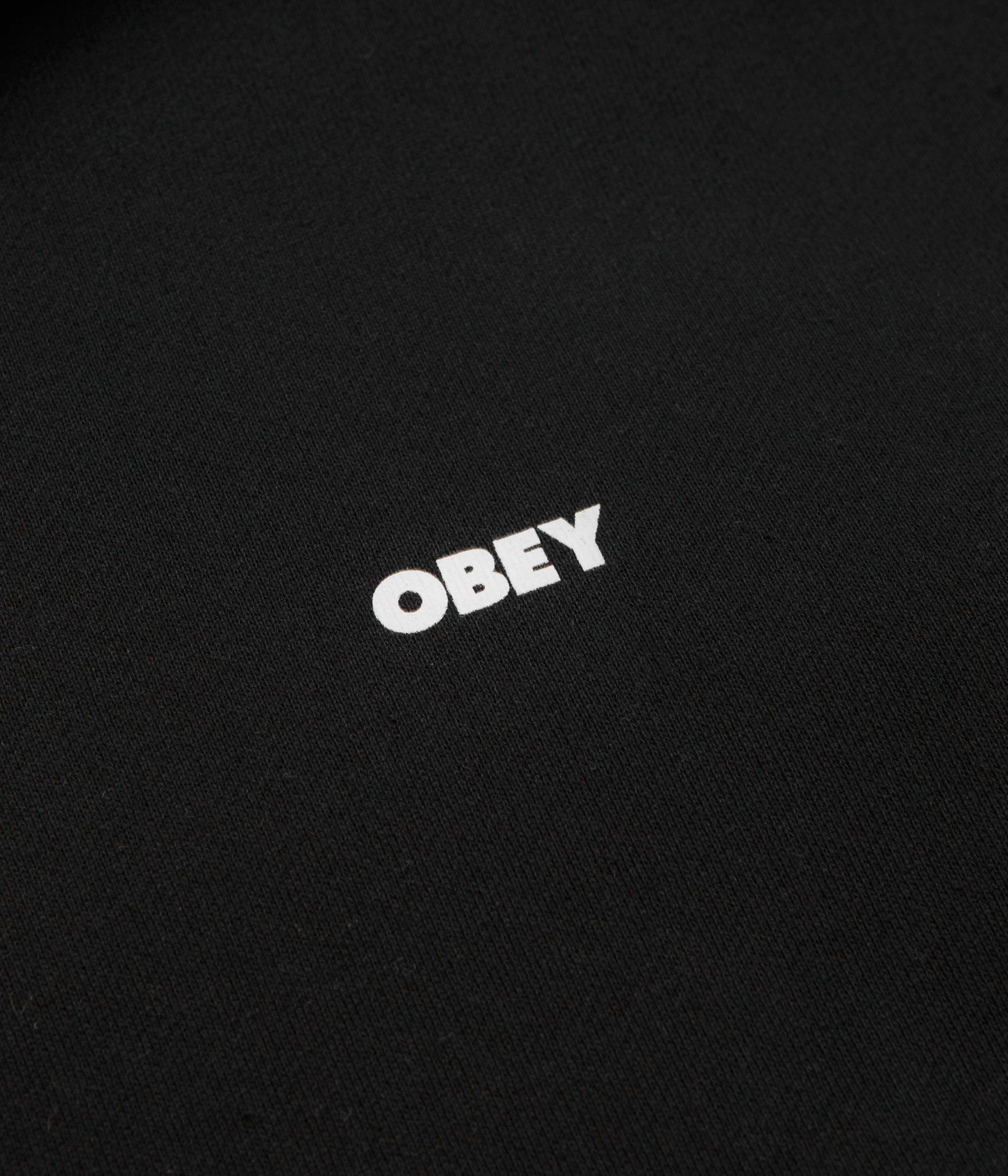 Obey Bold Icon Extra Heavy Hoodie - Black