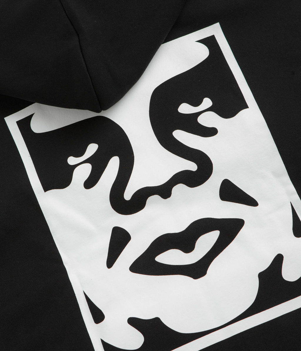 Obey Bold Icon Extra Heavy Hoodie - Black