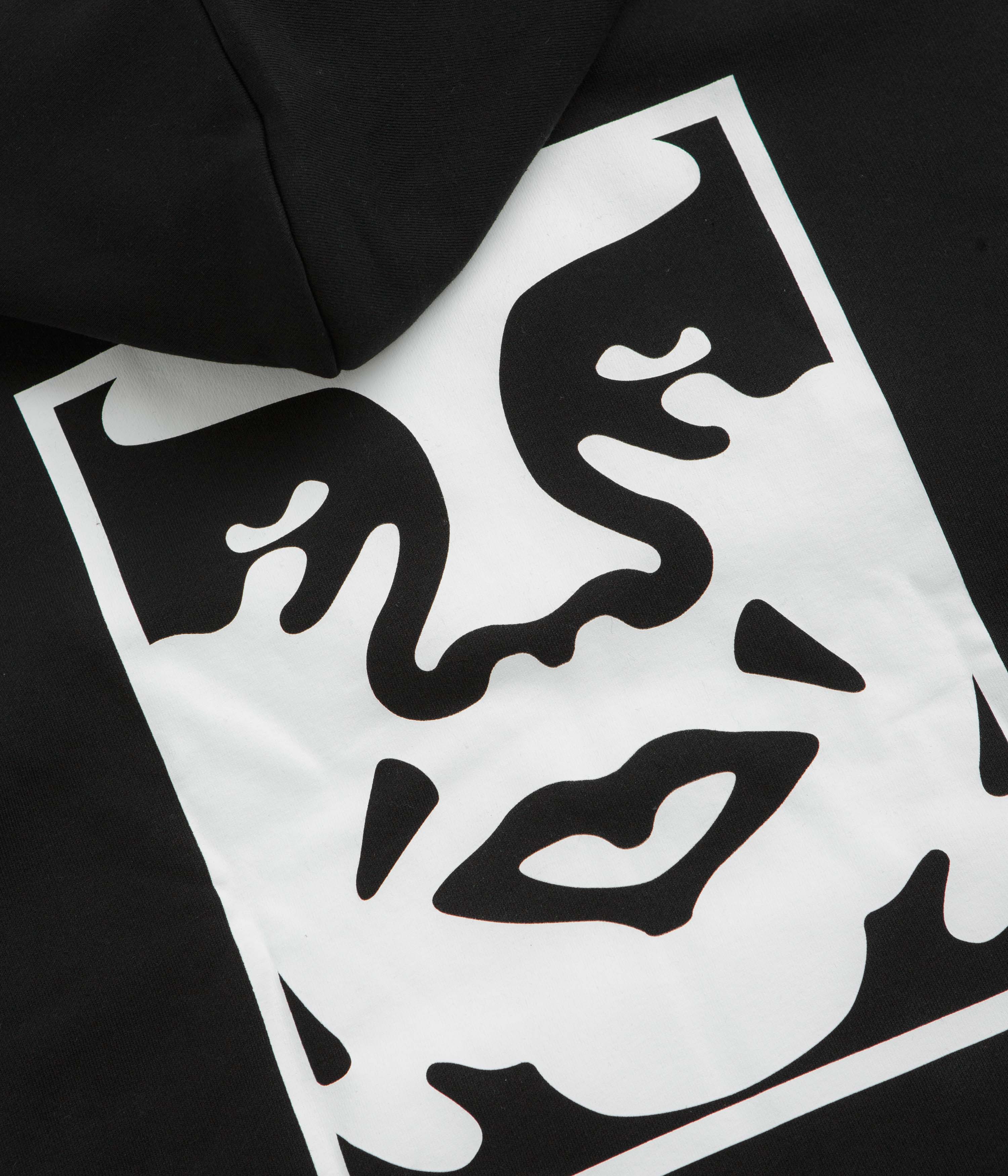 Obey Bold Icon Extra Heavy Hoodie - Black