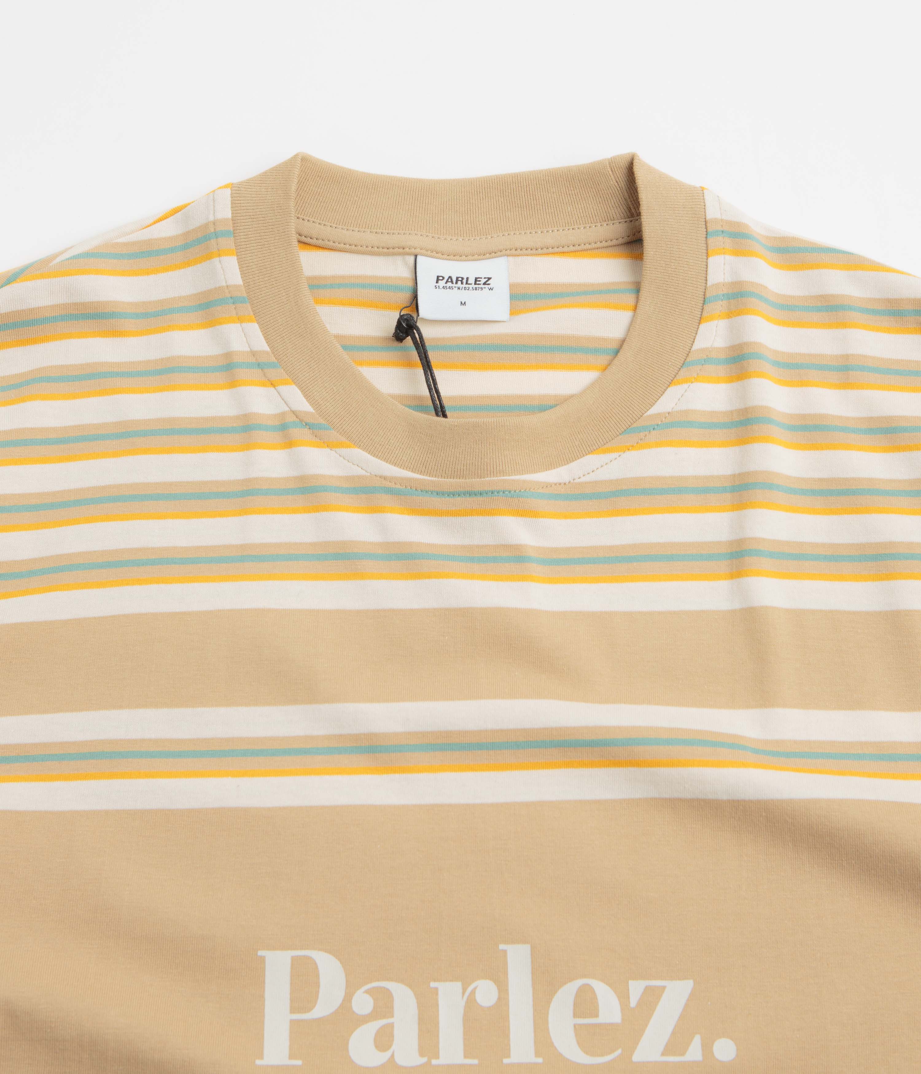 Parlez Solar YD Stripe T-Shirt - Greige