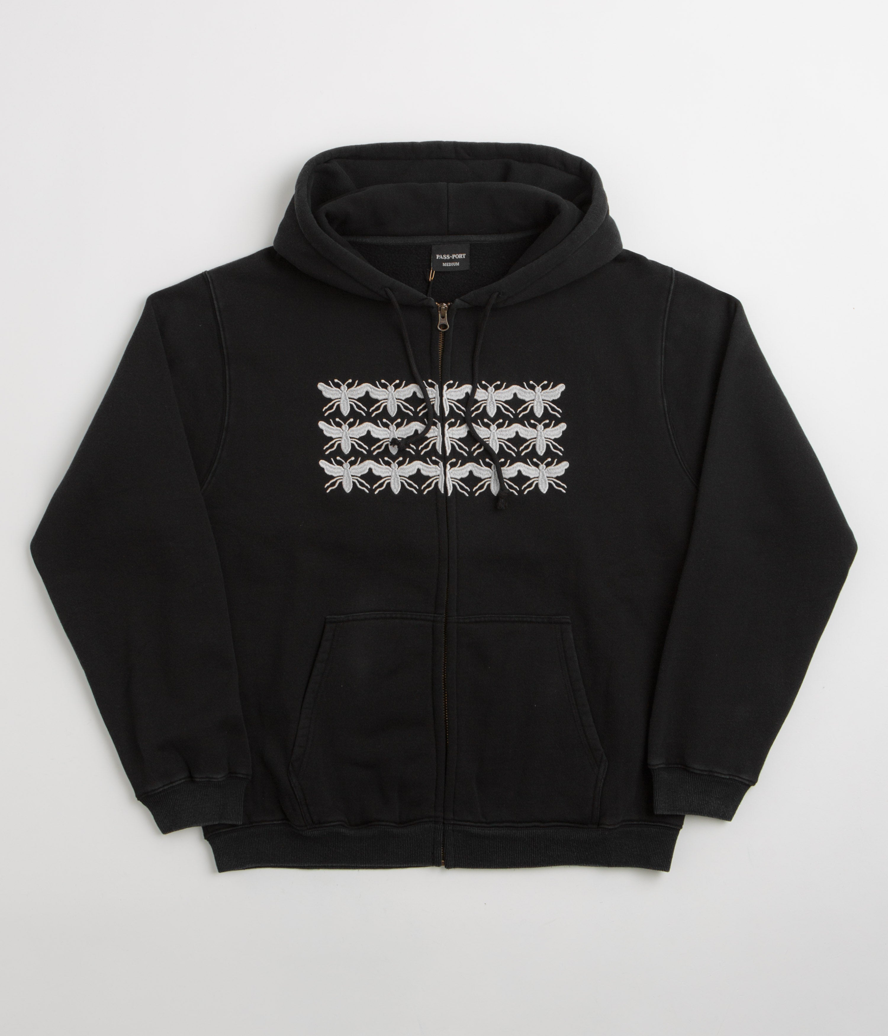 Pass Port Scissorcraft Full Zip Hoodie - Black