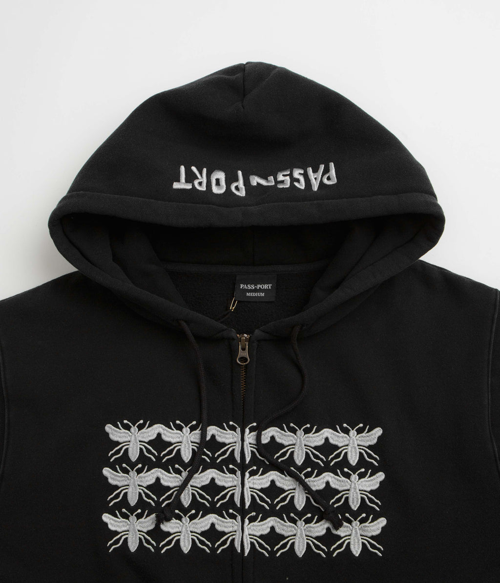 Pass Port Scissorcraft Full Zip Hoodie - Black