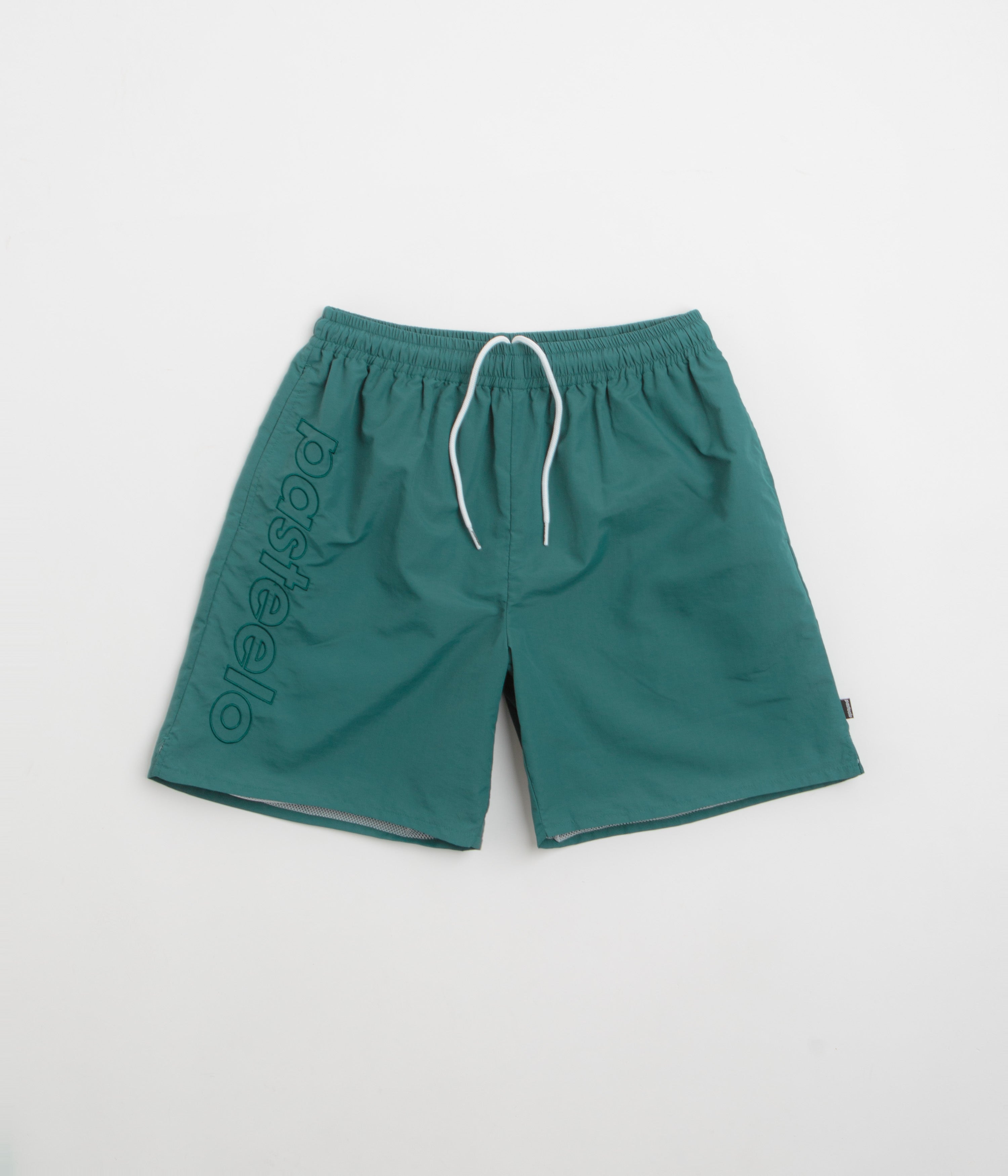 Pasteelo Script Active Shorts - Dark Teal