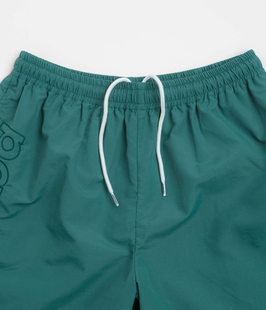 Pasteelo Script Active Shorts - Dark Teal