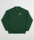 Pasteelo Zip Up Trainer Sweatshirt - Forest