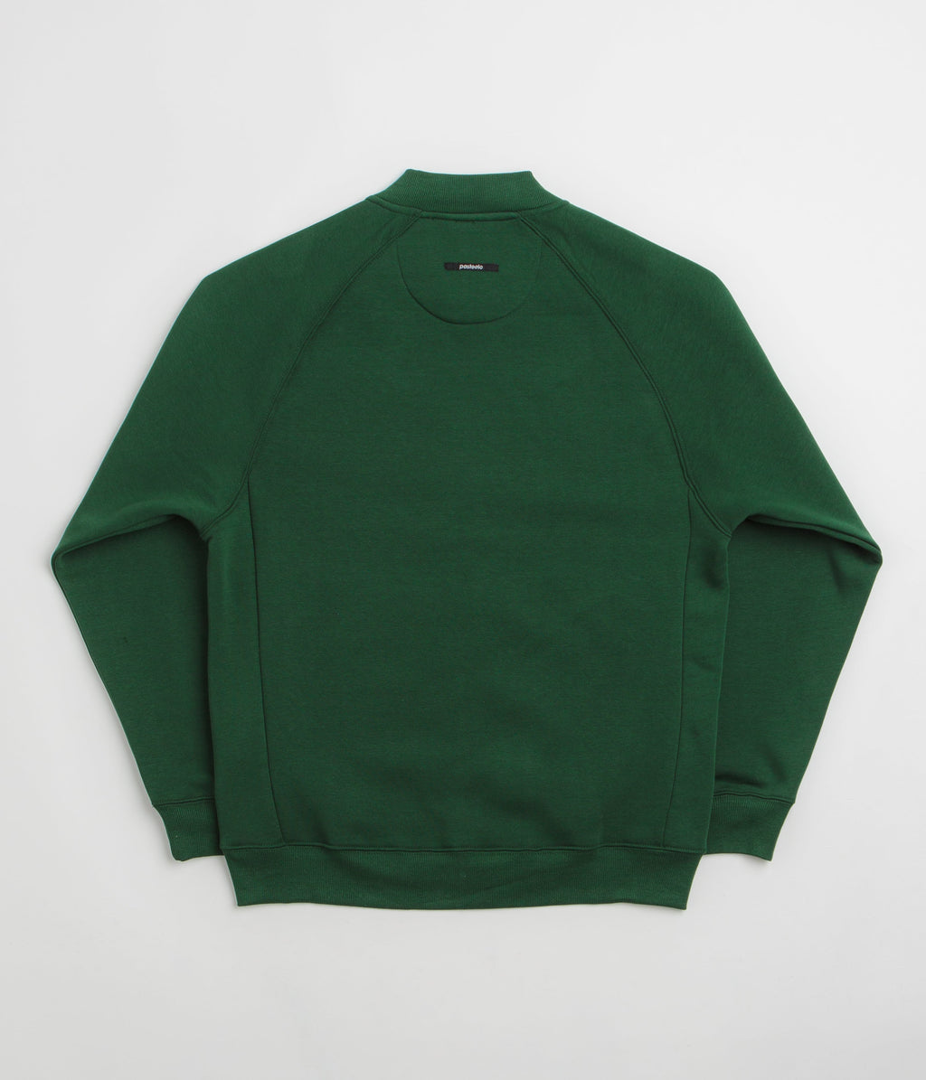 Pasteelo Zip Up Trainer Sweatshirt - Forest