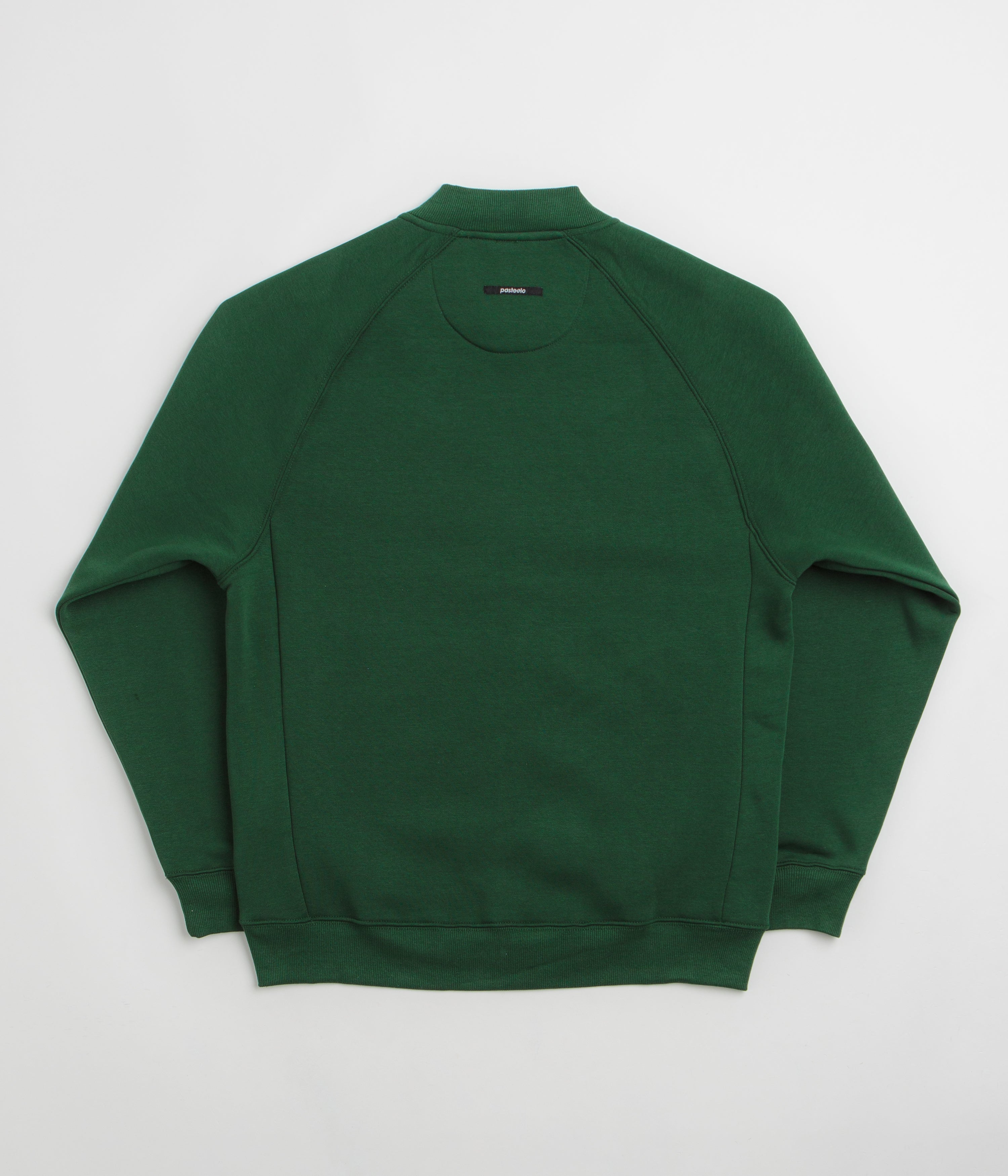 Pasteelo Zip Up Trainer Sweatshirt - Forest