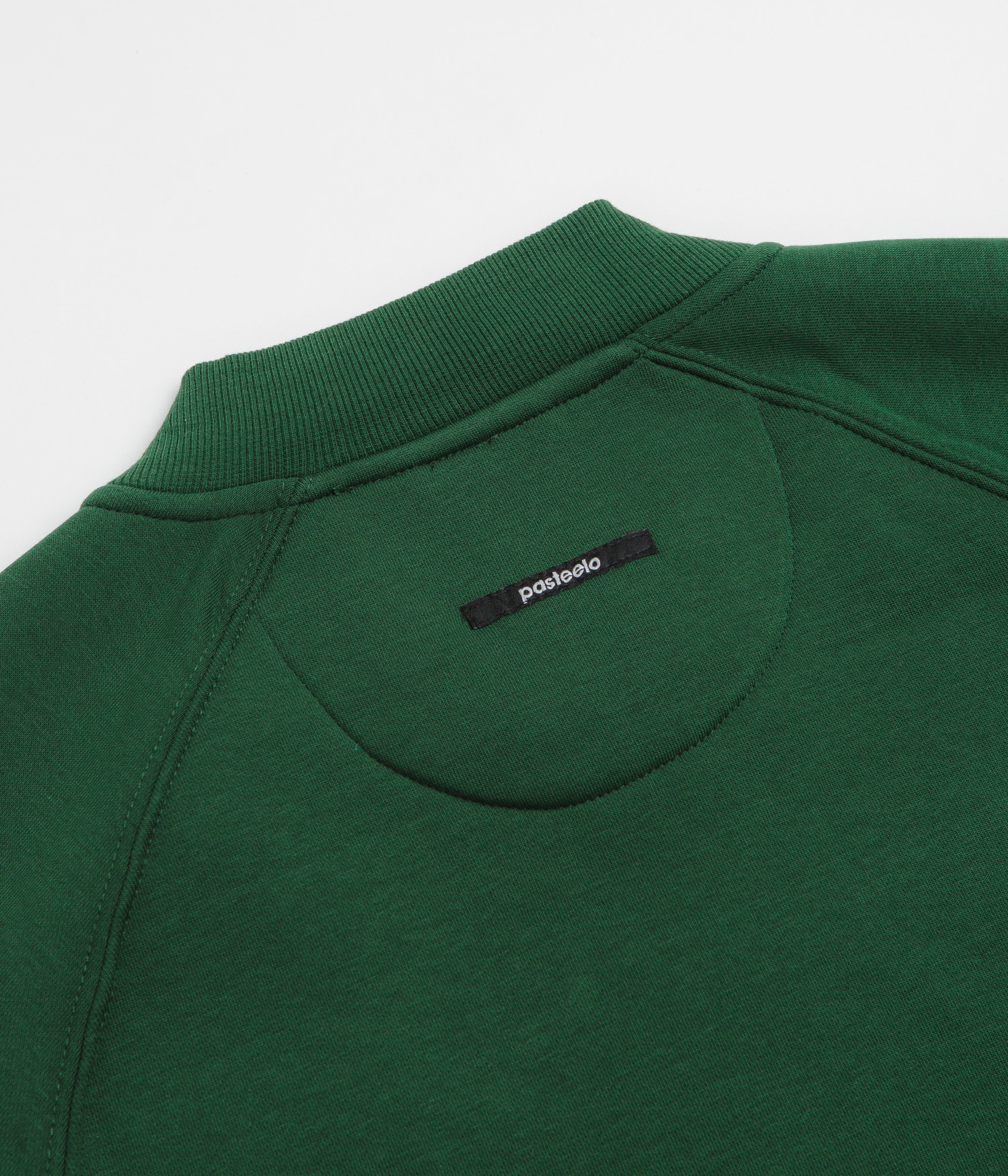 Pasteelo Zip Up Trainer Sweatshirt - Forest