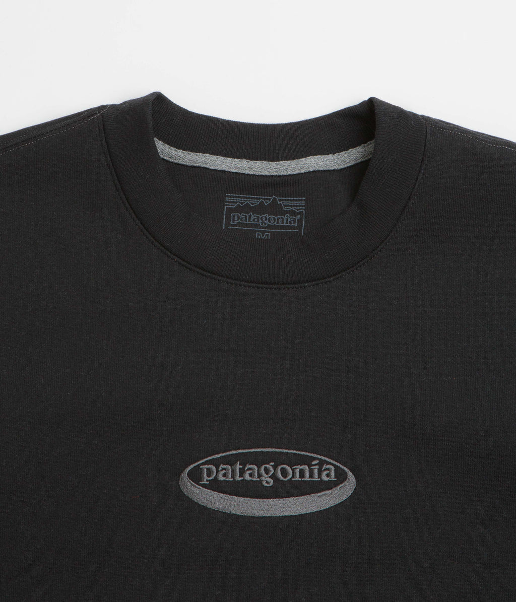 Patagonia 95 Oval Logo Uprisal Crewneck Sweatshirt - Black