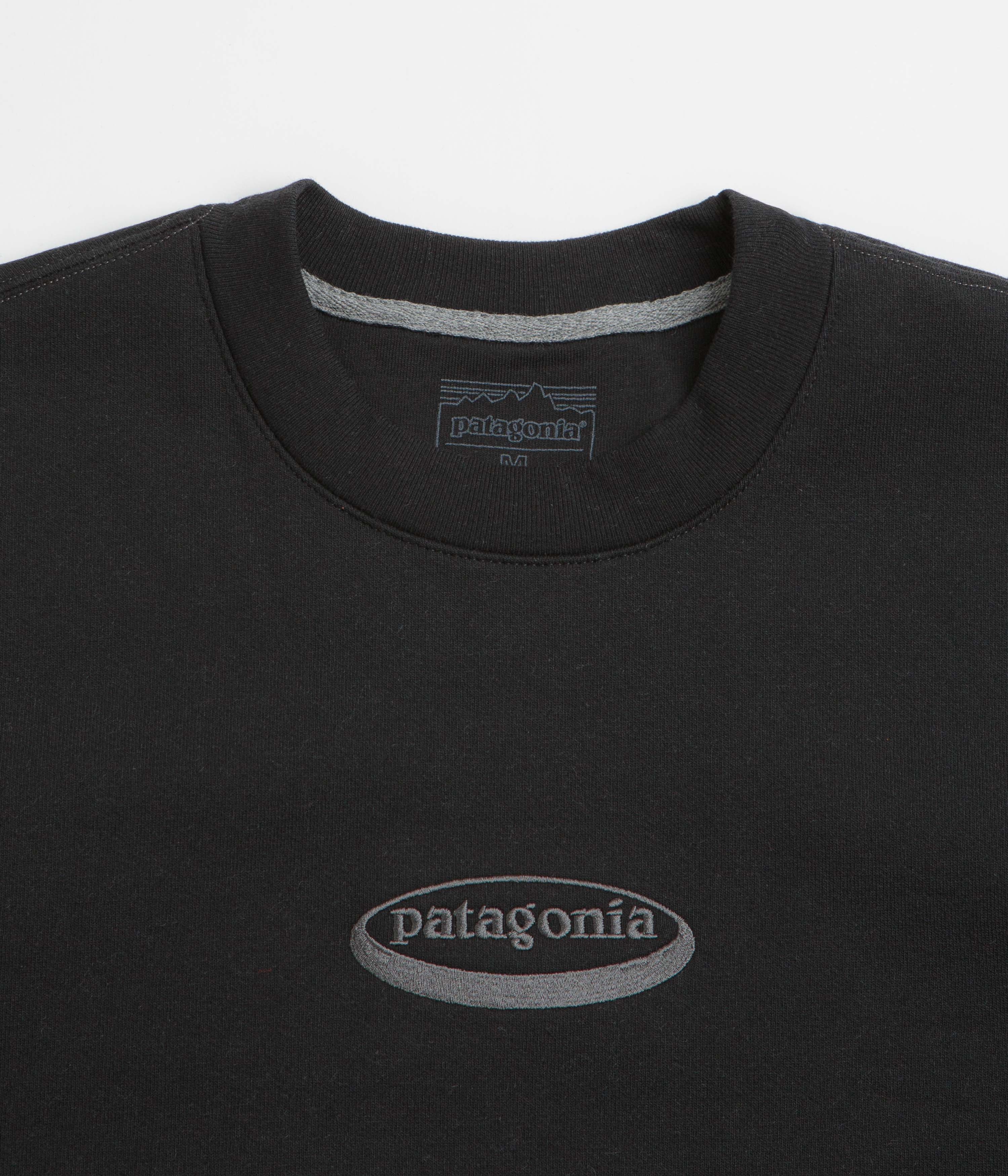 Patagonia 95 Oval Logo Uprisal Crewneck Sweatshirt - Black