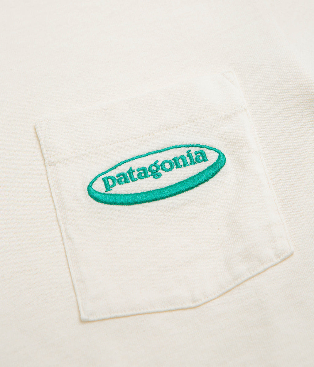 Patagonia MW 95 Oval Logo Pocket T-Shirt - Undyed Natural