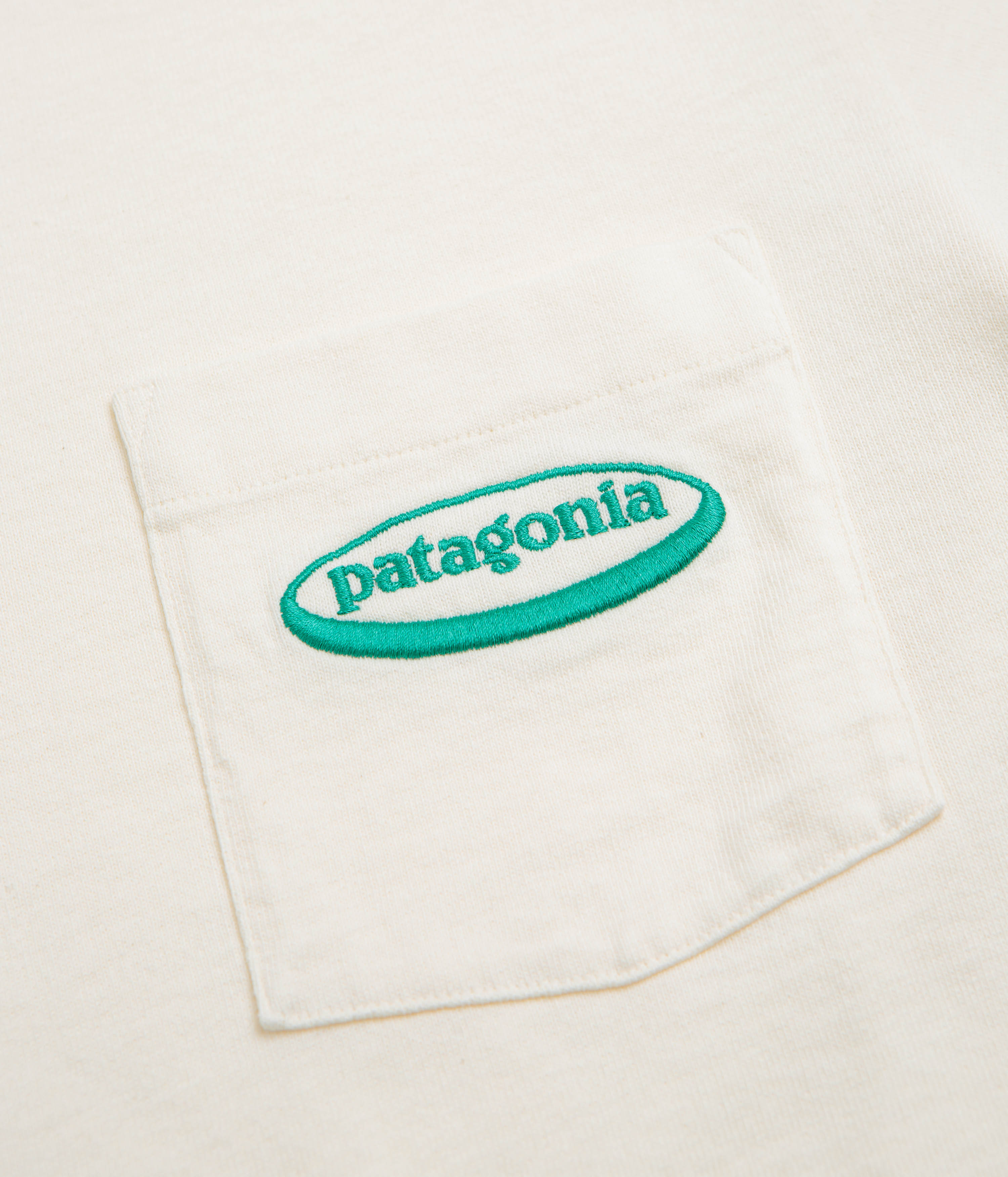 Patagonia MW 95 Oval Logo Pocket T-Shirt - Undyed Natural