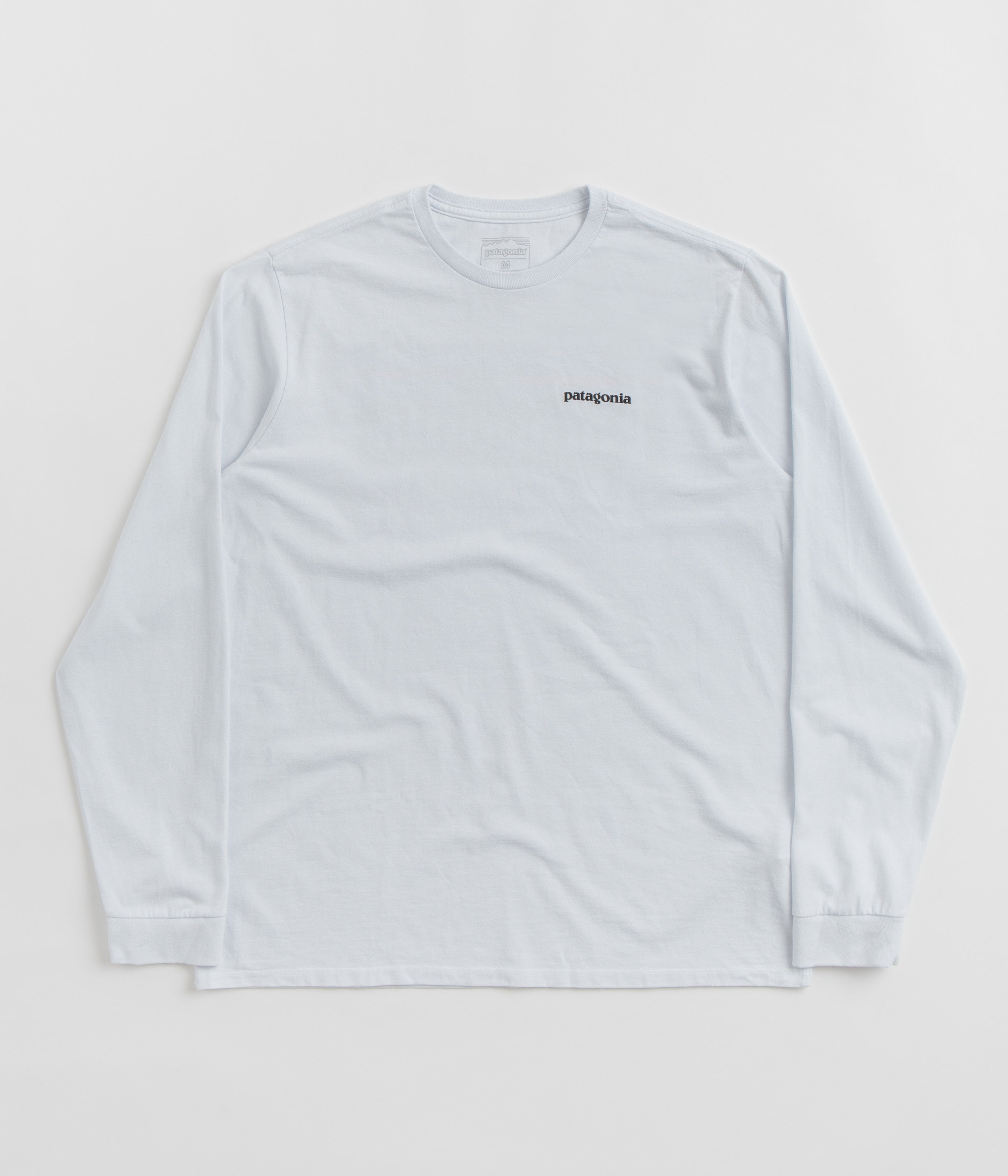 Patagonia P-6 Logo Responsibili-Tee Long Sleeve T-Shirt - White
