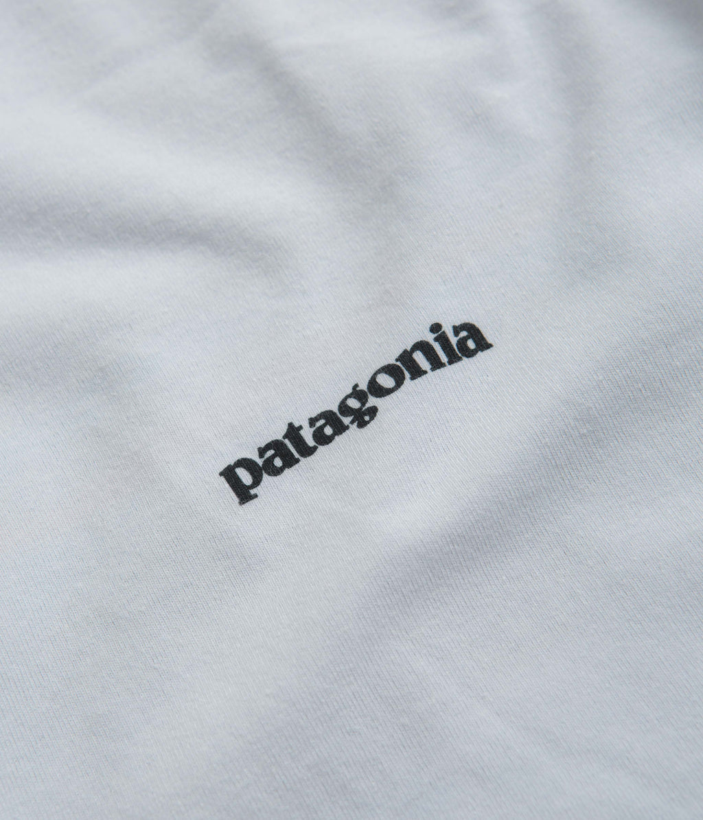 Patagonia P-6 Logo Responsibili-Tee Long Sleeve T-Shirt - White