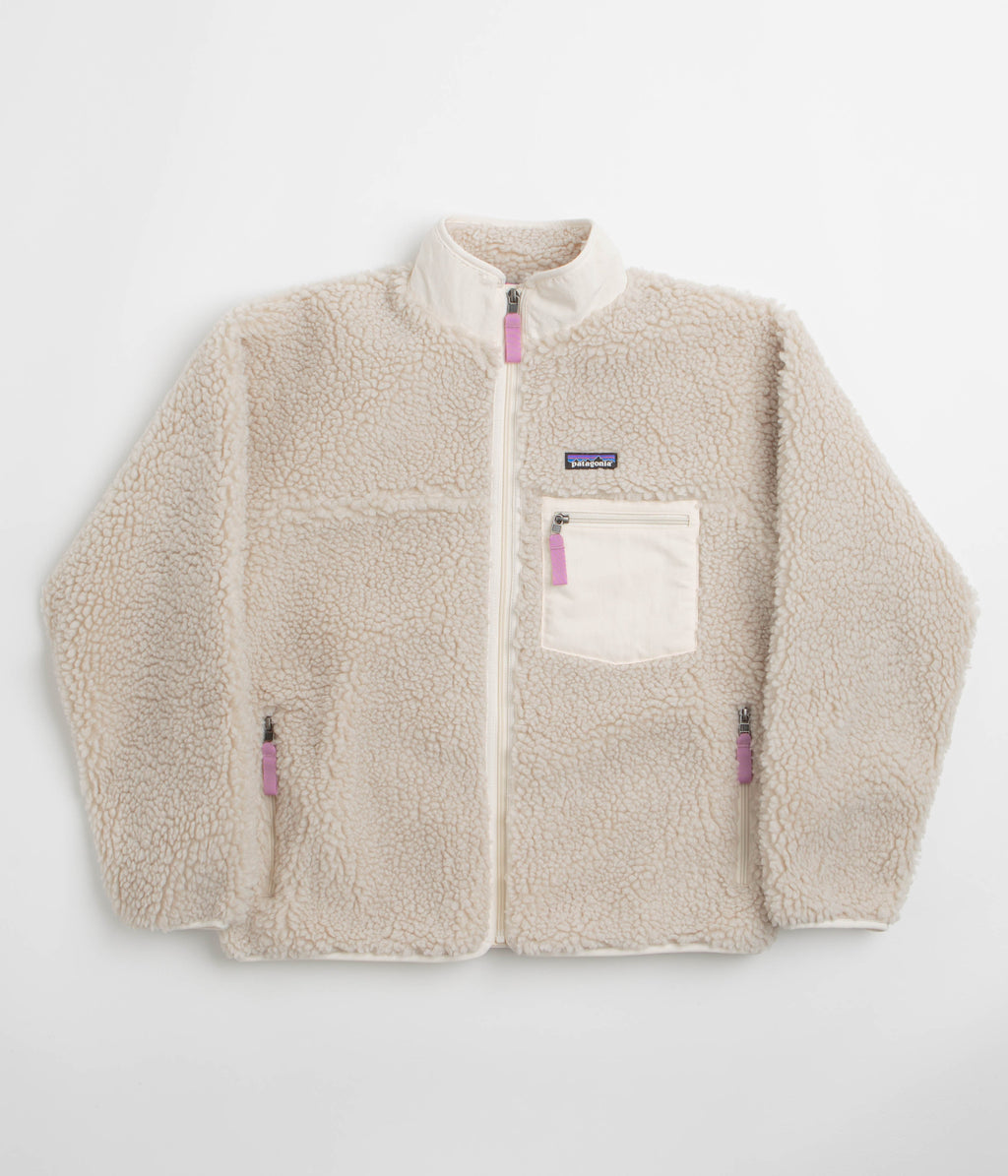 Patagonia Womens Classic Retro-X Jacket - Natural / Light Violet