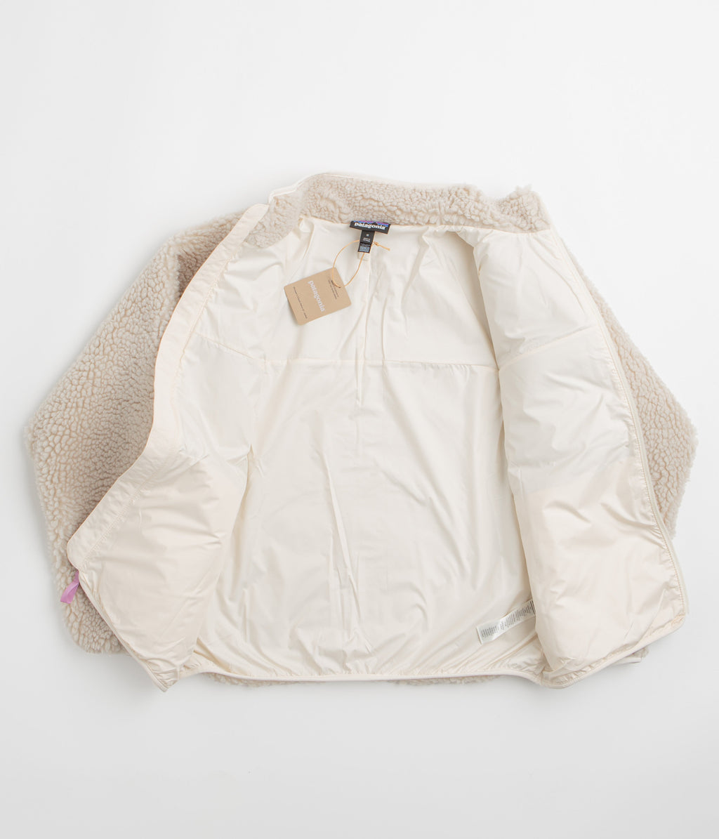 Patagonia Womens Classic Retro-X Jacket - Natural / Light Violet