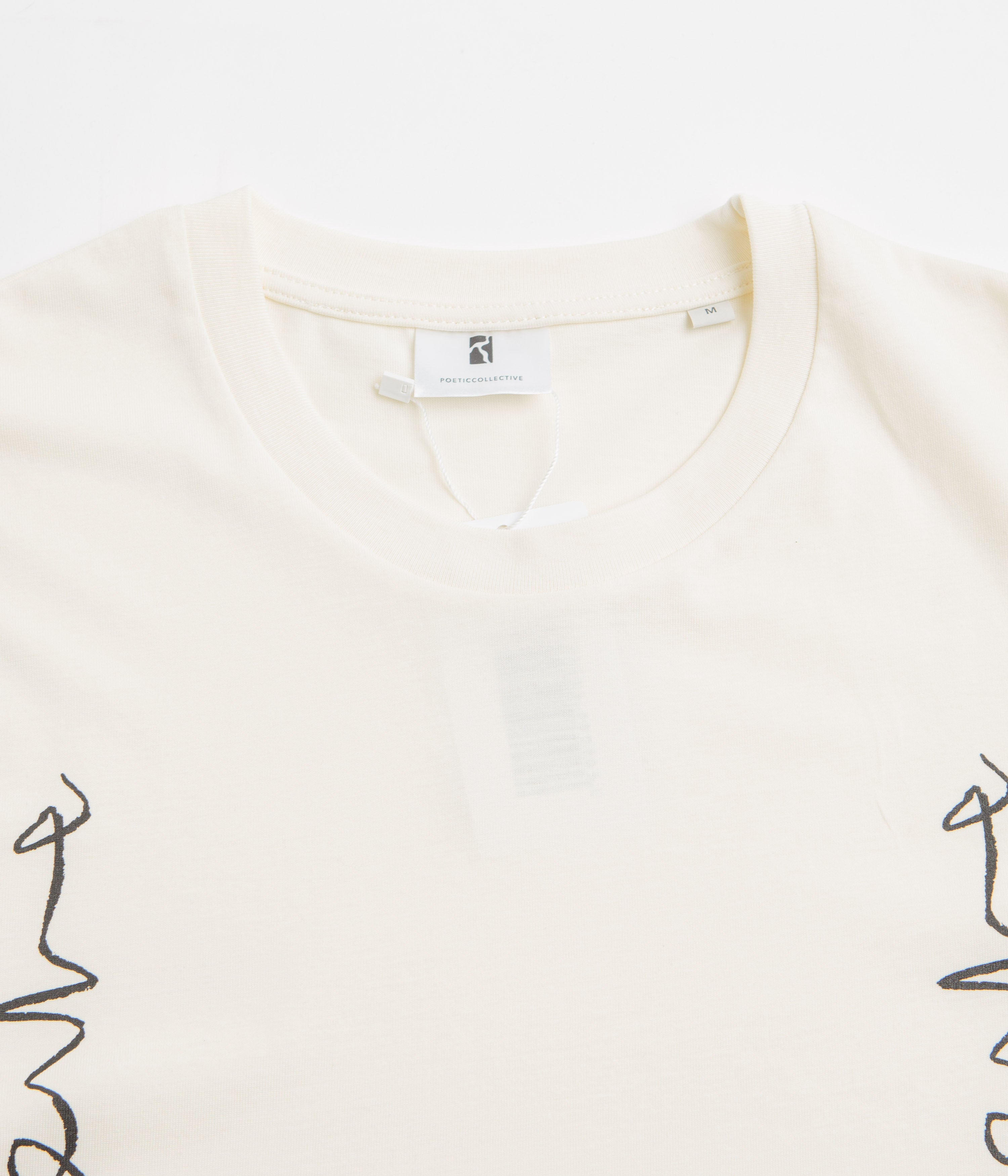 Poetic Collective Crayon Chain T-Shirt - Ivory