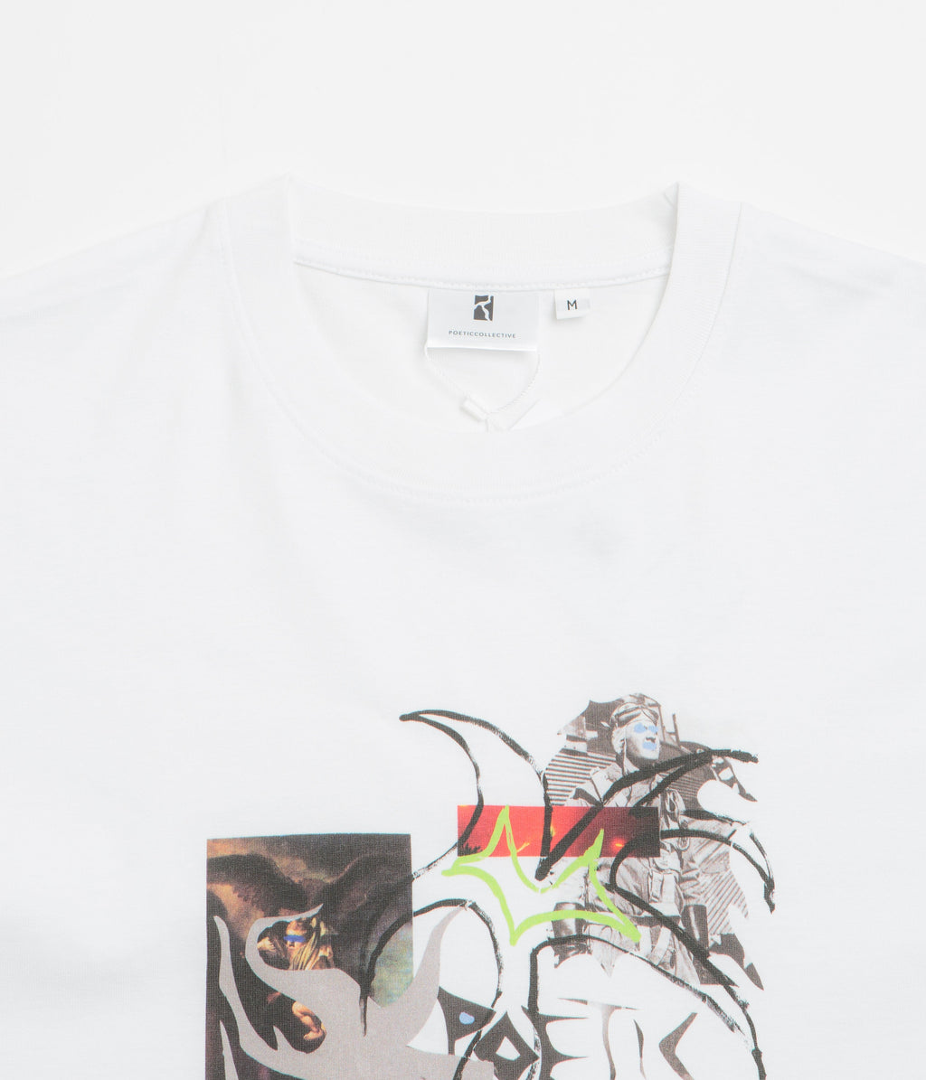Poetic Collective Eagle Collage T-Shirt - White