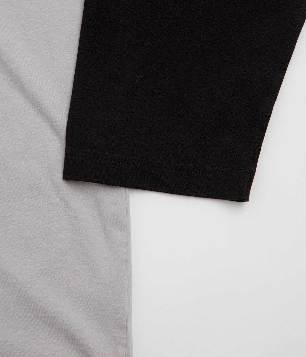 Polar 3/4 Sleeve T-Shirt - Black / Silver