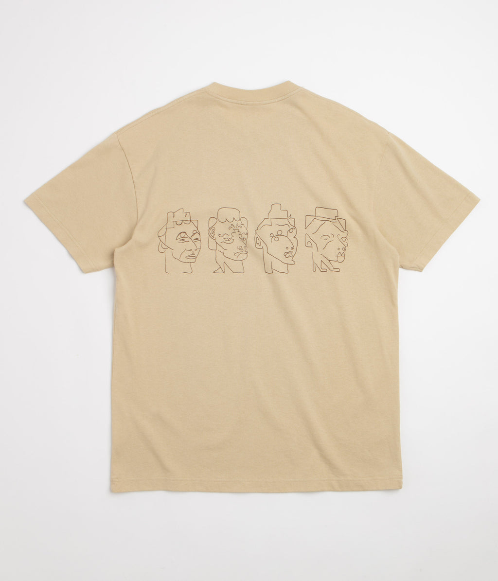 Polar 8 Heads Contrast T-Shirt - Sand / Brown