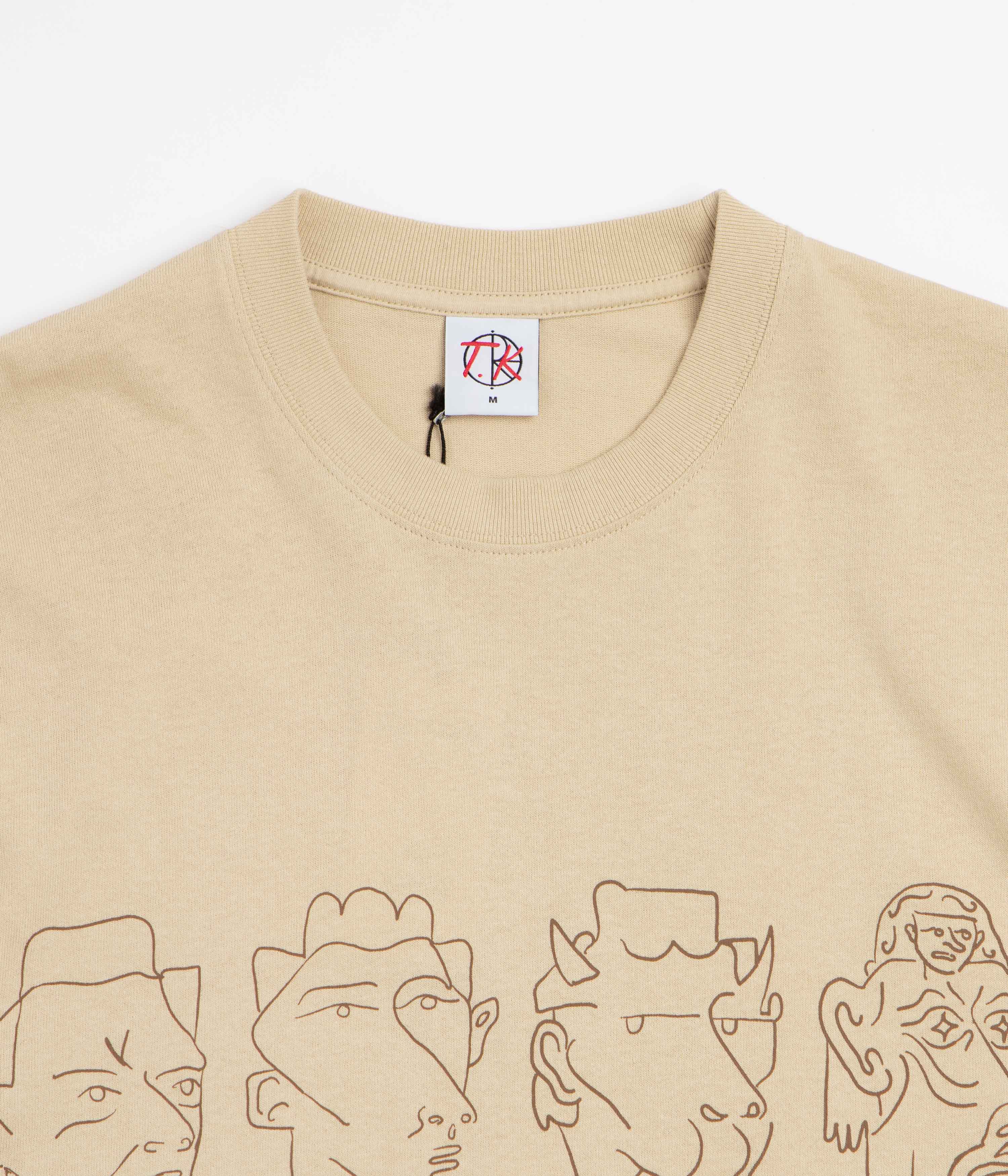 Polar 8 Heads Contrast T-Shirt - Sand / Brown