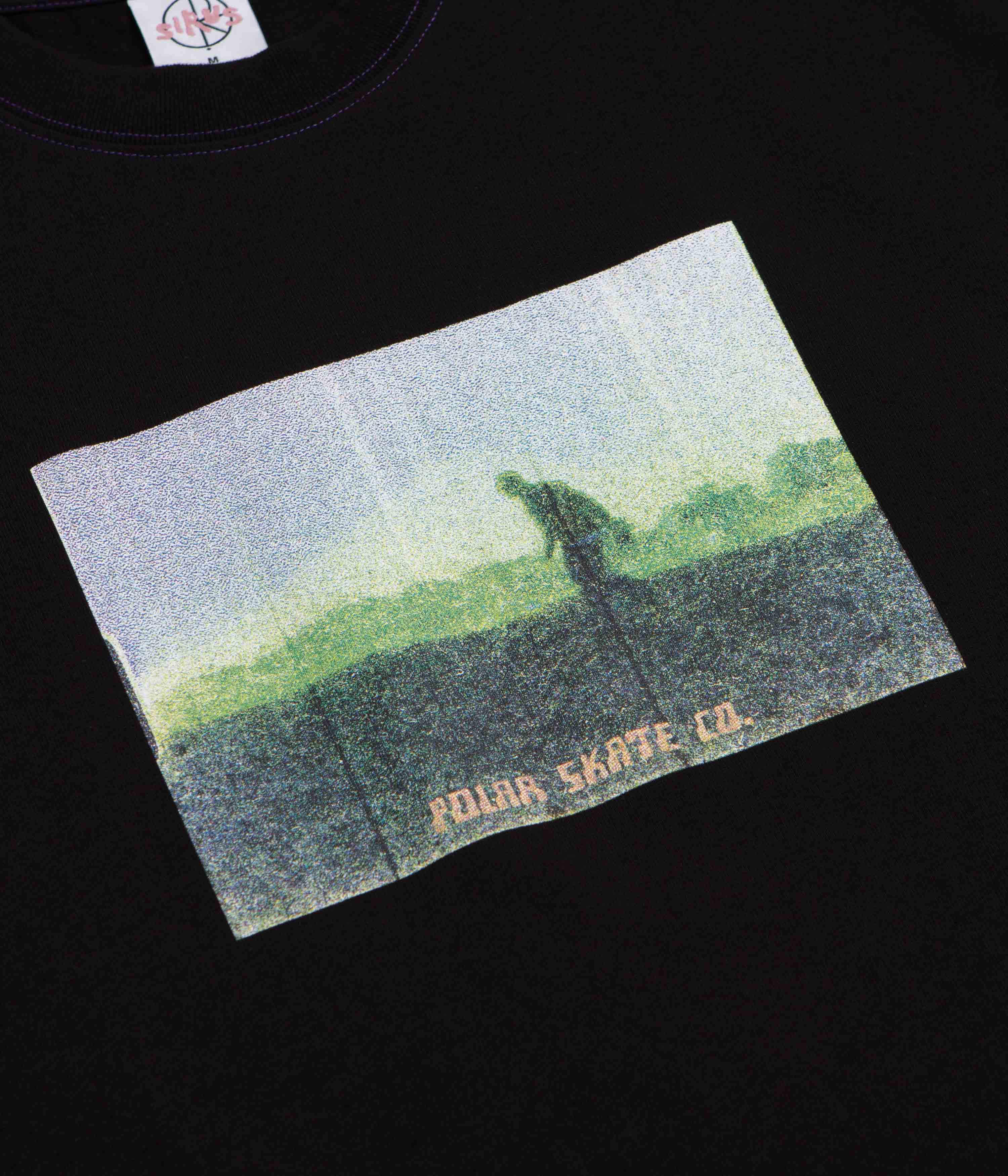 Polar Beach Walk Contrast T-Shirt - Black / Purple