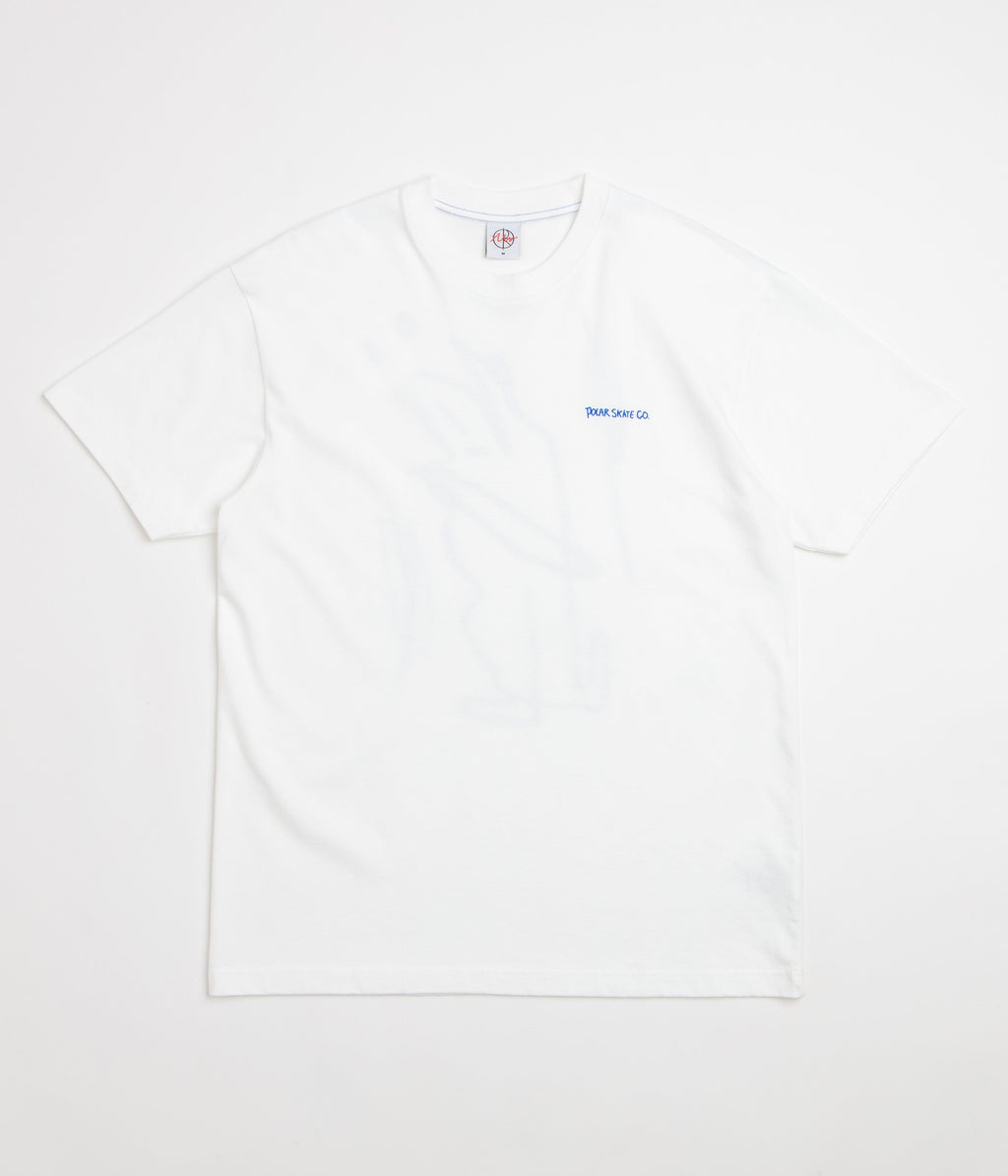 Polar Doodle Contrast T-Shirt - White / Ultramarine