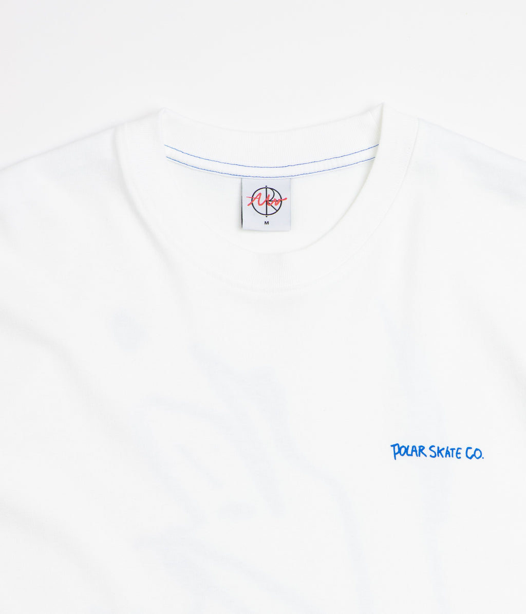 Polar Doodle Contrast T-Shirt - White / Ultramarine