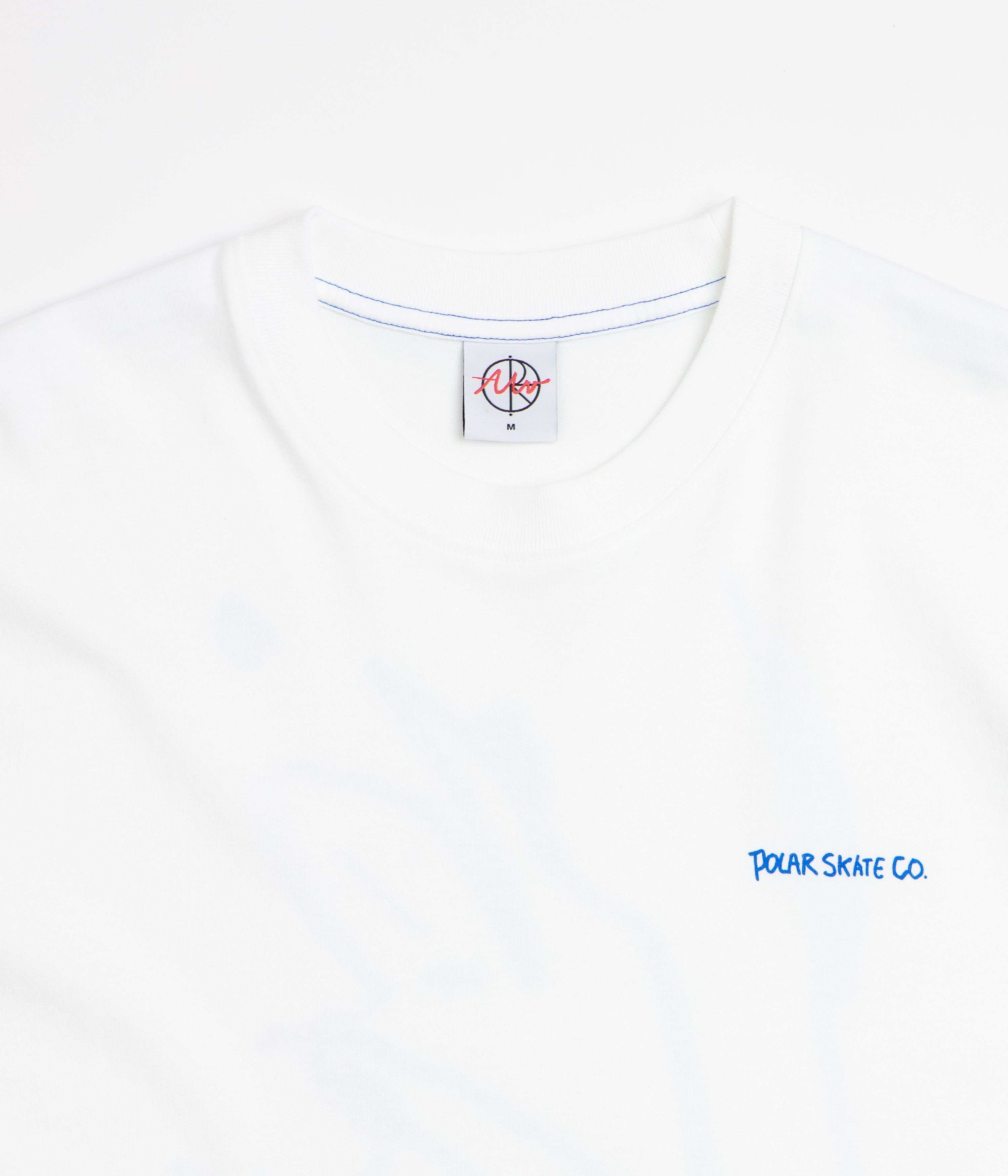 Polar Doodle Contrast T-Shirt - White / Ultramarine