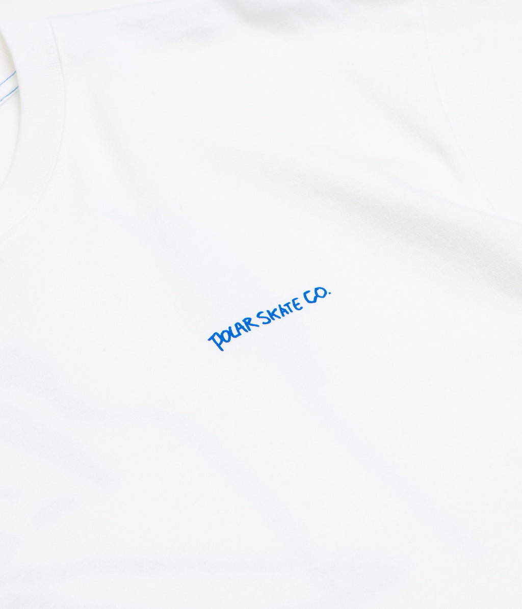 Polar Doodle Contrast T-Shirt - White / Ultramarine