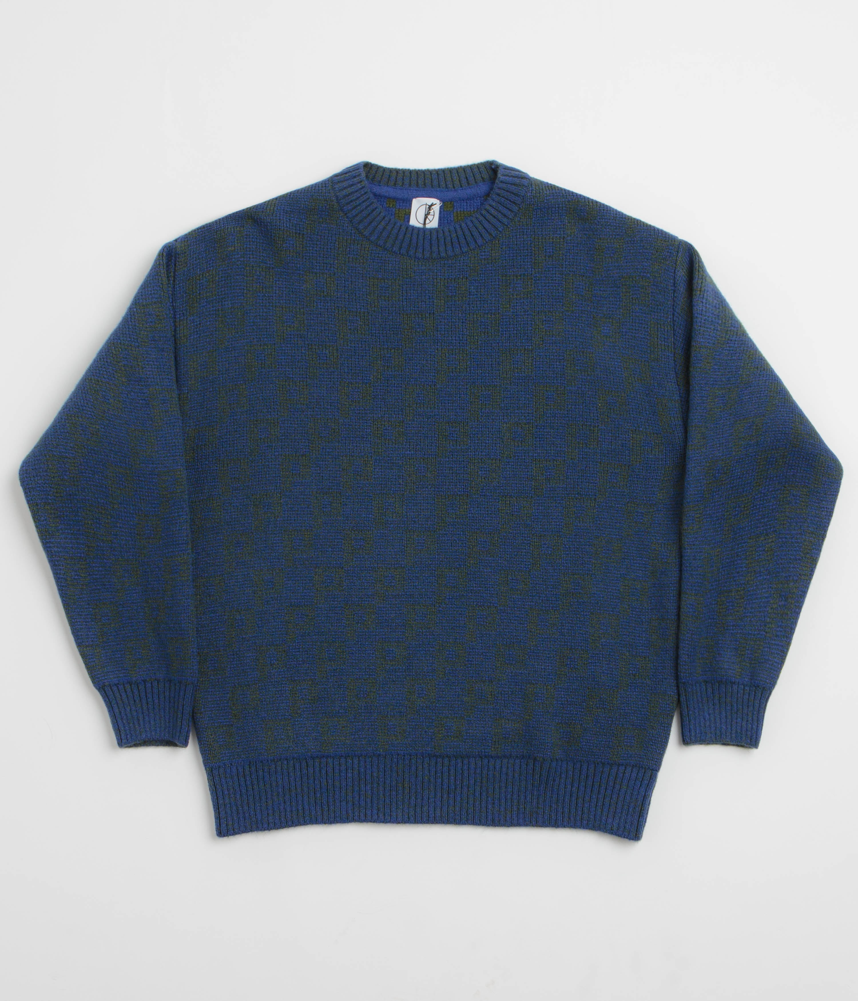 Polar P Pattern George Sweatshirt - Blue / Green