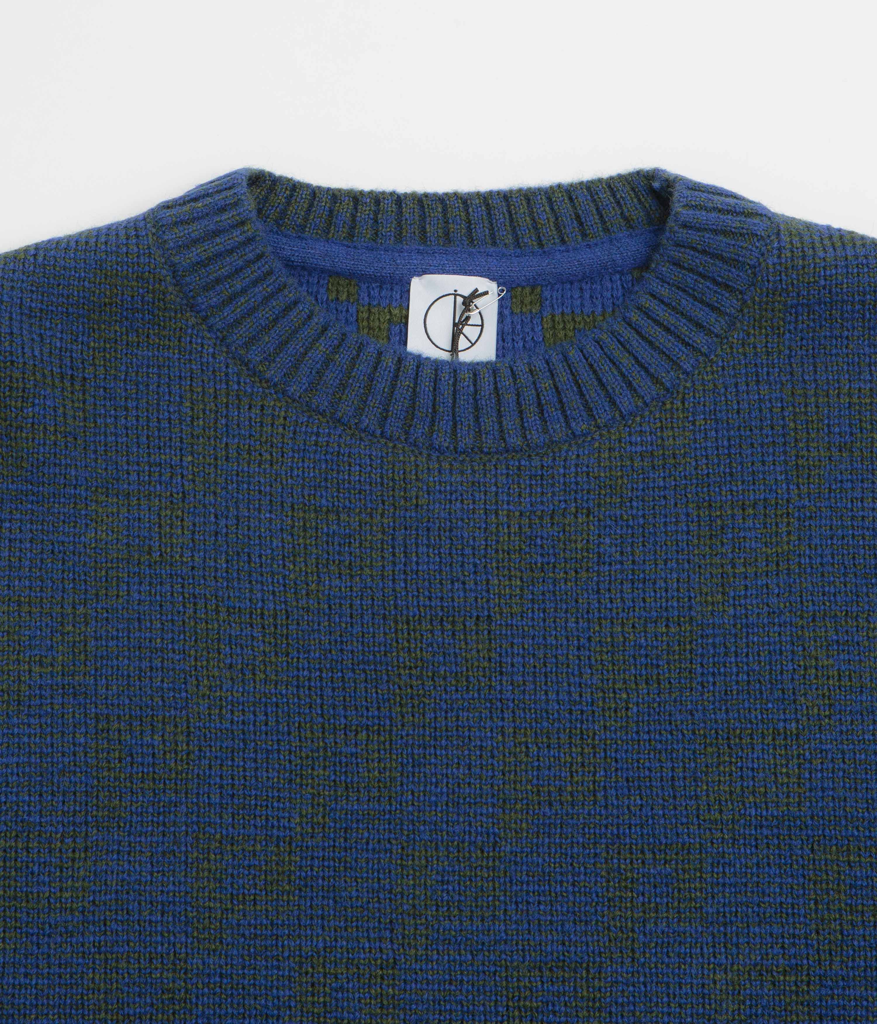 Polar P Pattern George Sweatshirt - Blue / Green