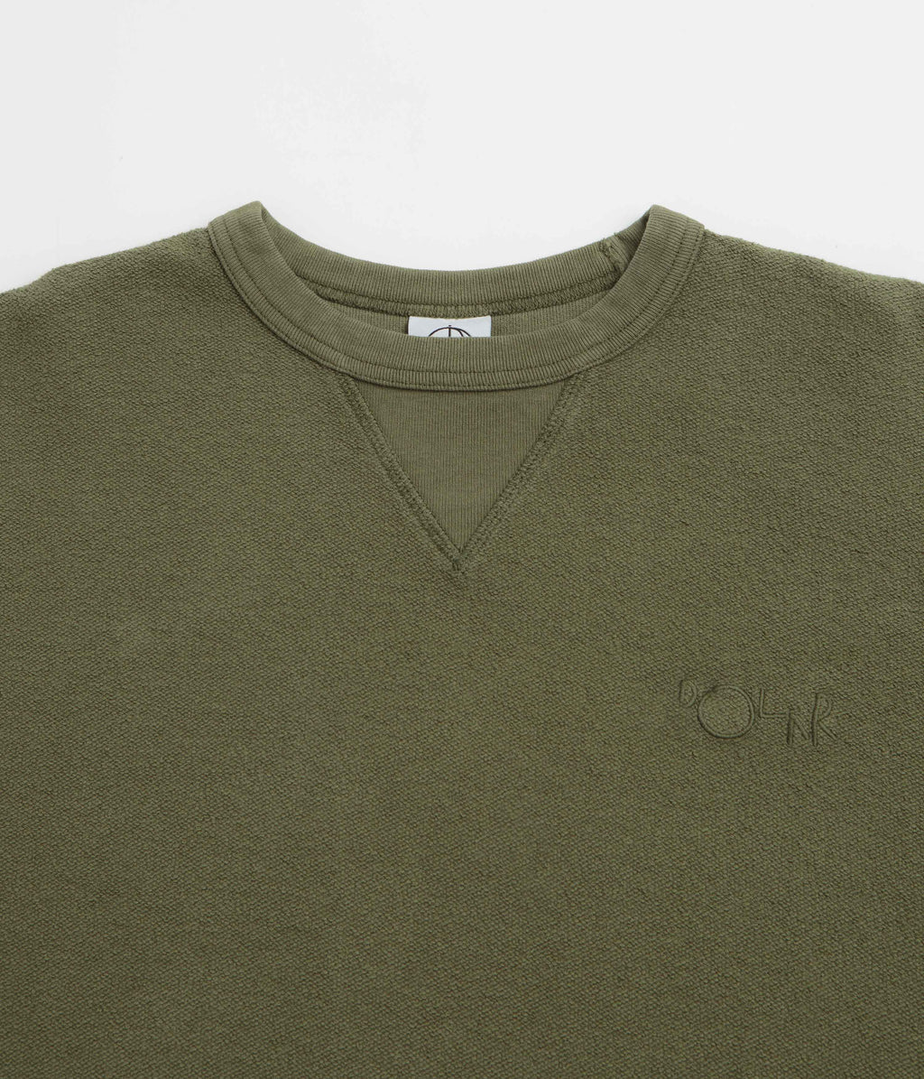 Polar Reversed Crewneck Sweatshirt - Army Green